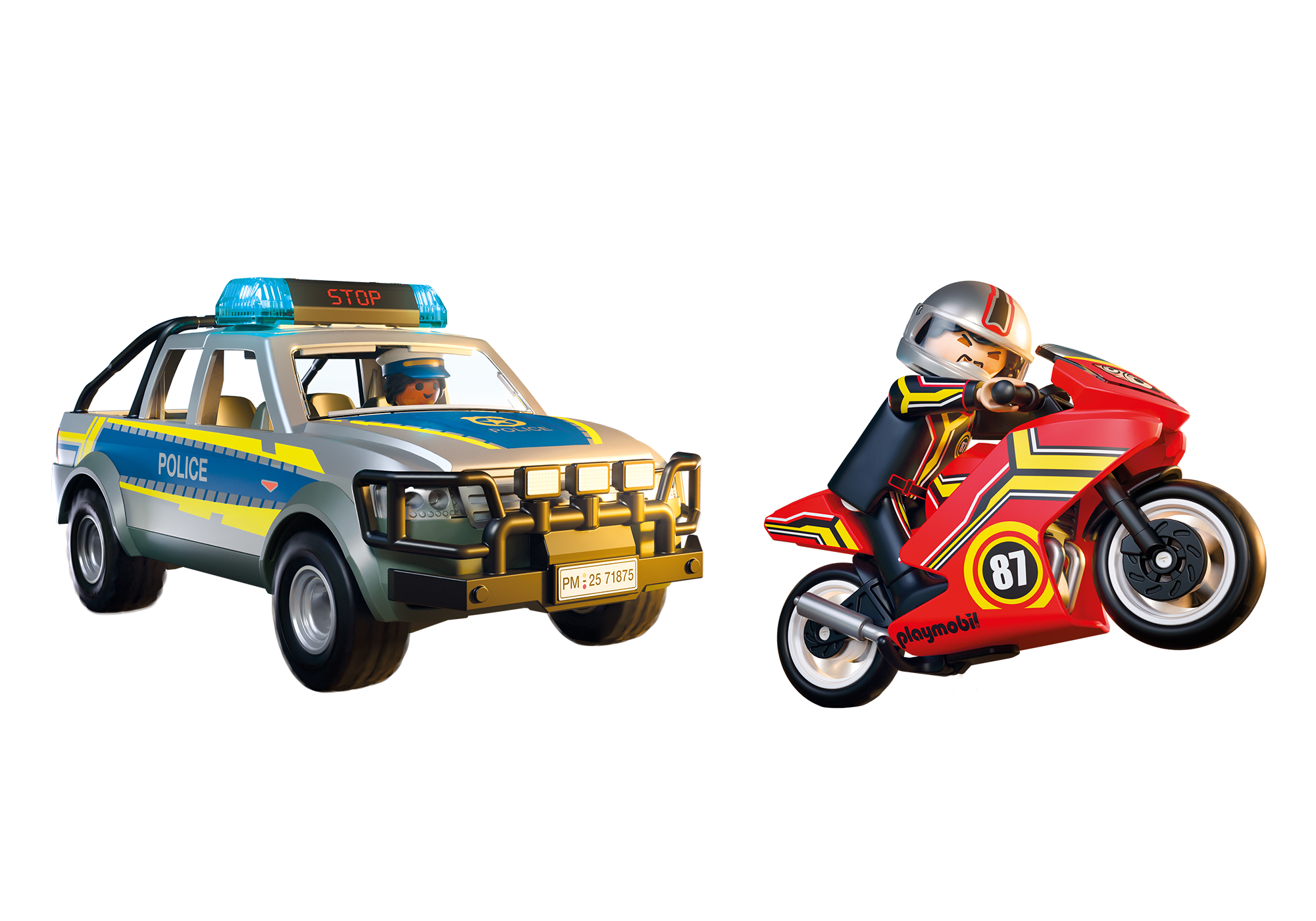 Playmobil 71875 Police Chase with Pick-Up Truck ตำรวจ ภารกิจไล่ล่ากับรถกระบะตำรวจ - Image 5