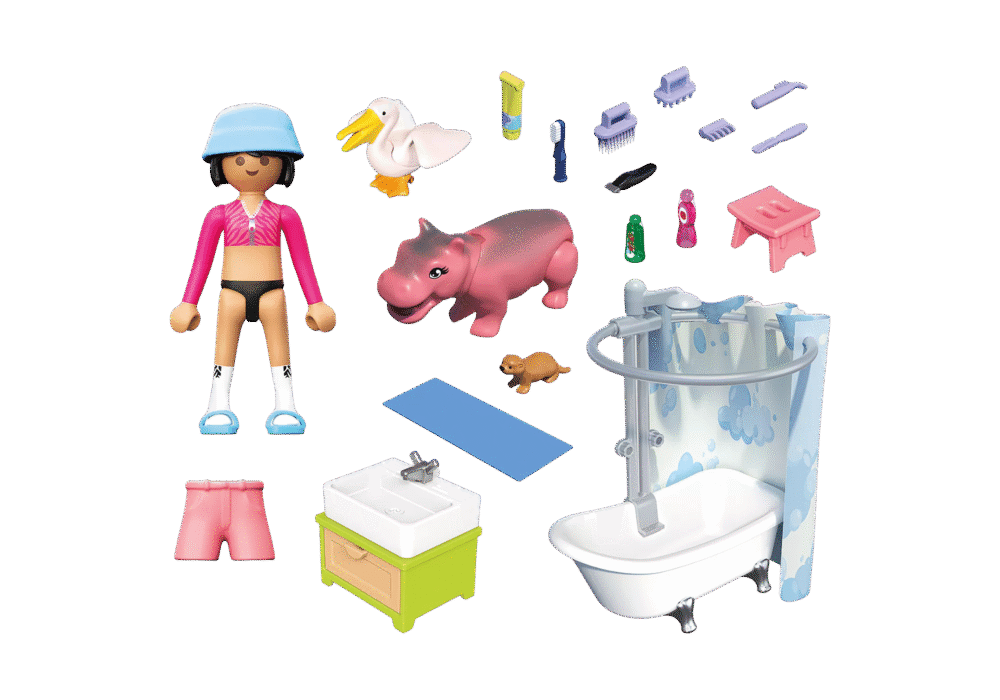 Alternative view of Playmobil 71950 Animals & Friends Animal bathing fun เหล่าสัตว์เพื่อนซี้ อาบน้ำแสนสนุก