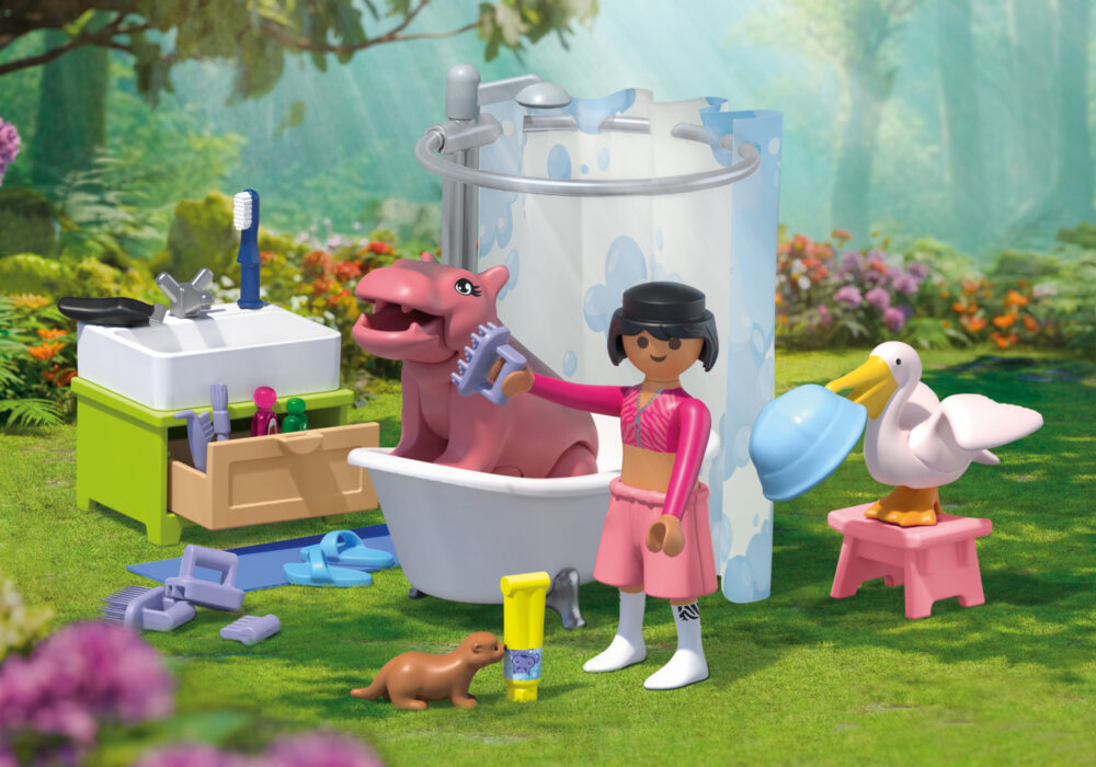 Playmobil 71950 Animals & Friends Animal bathing fun เหล่าสัตว์เพื่อนซี้ อาบน้ำแสนสนุก