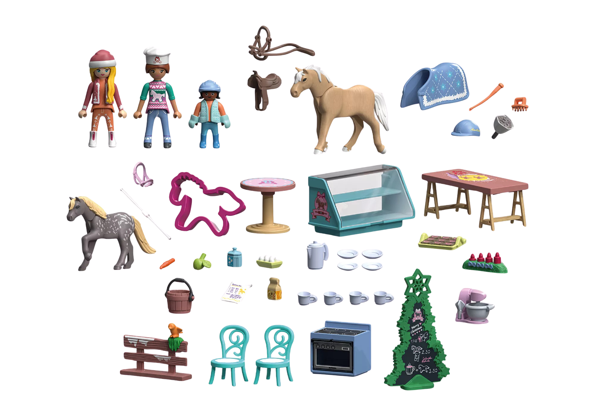 Playmobil 71952 Christmasbaking at the Rider Café แอดเว้นท์ คาเฟ่นักขี่ม้าอบขนมคริสต์มาส - Image 2