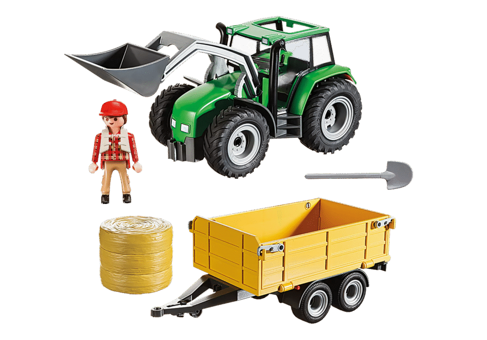 Alternative view of Playmobil 9317 Exclusive Tractor with Trailer เอ็กซ์คลูซีฟ รถแทรกเตอร์พร้อมพ่วง