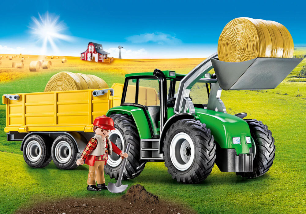 Playmobil 9317 Exclusive Tractor with Trailer เอ็กซ์คลูซีฟ รถแทรกเตอร์พร้อมพ่วง