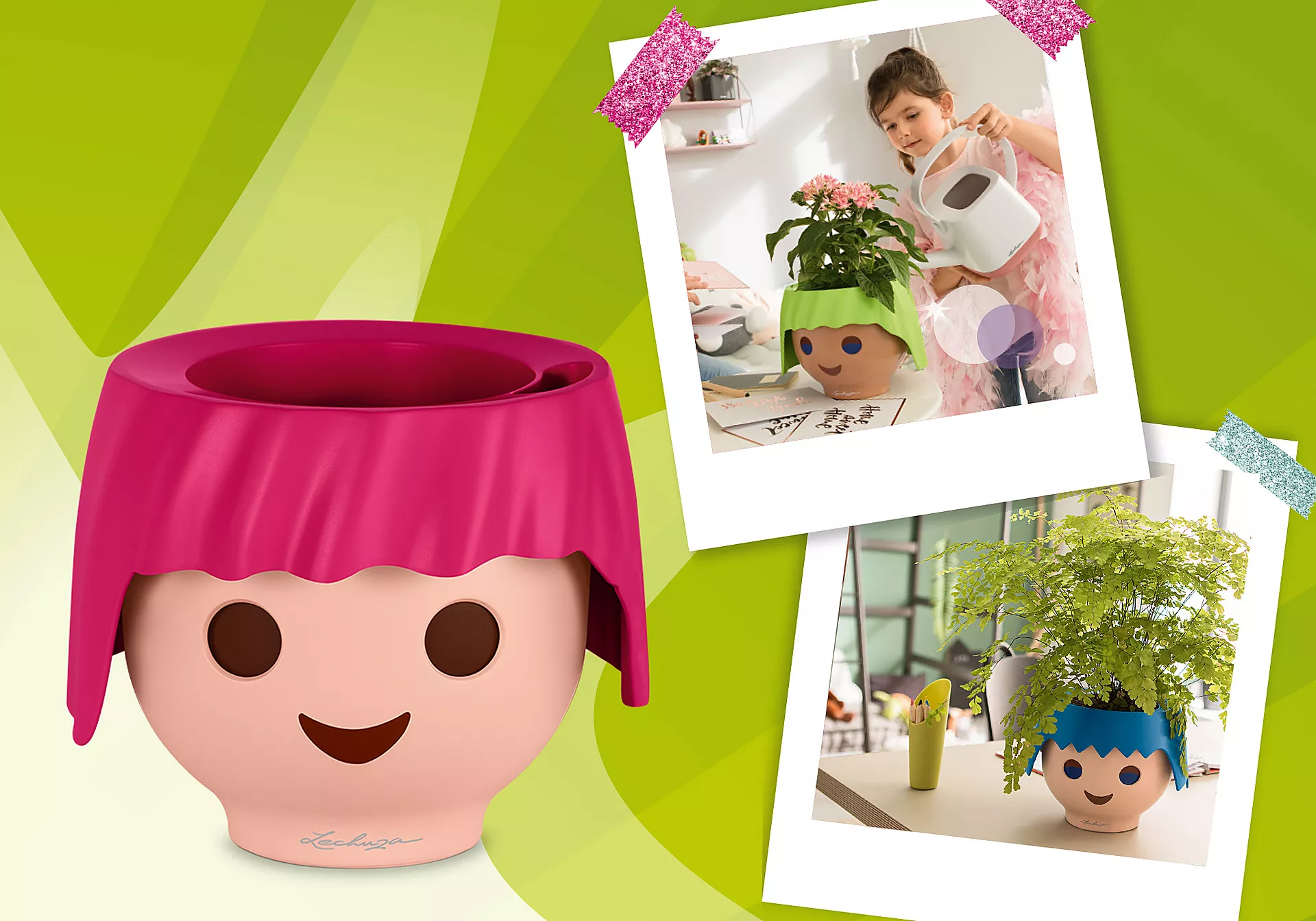 Playmobil 19041 OJO - All-in-One Set ruby pink OJO กระถางต้นไม้สีชมพู บอกระดับน้ำได้