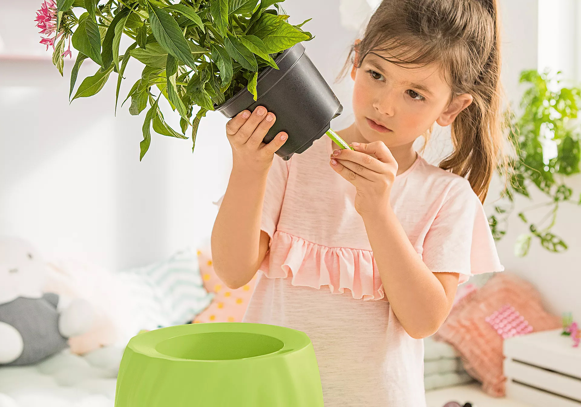 Playmobil 19041 OJO - All-in-One Set ruby pink OJO กระถางต้นไม้สีชมพู บอกระดับน้ำได้ - Image 6