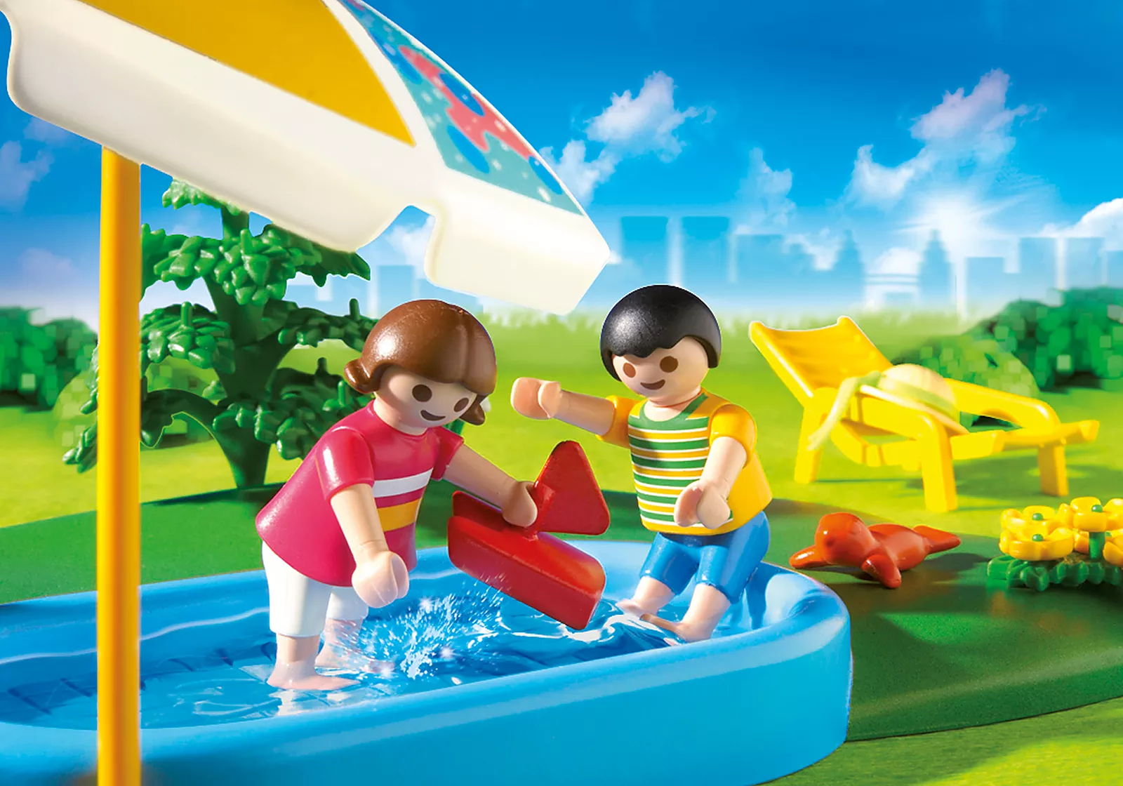 PLAYMOBIL® PLUS 4140 Wading Pool Compact Set สระว่ายน้ำเล็ก - Image 3