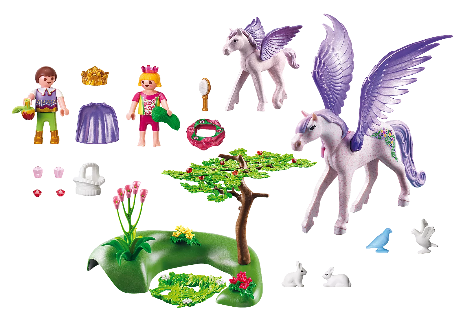 PLAYMOBIL® PLUS 5478 Royal Children with Pegasus and Baby ราชกุมารกับเพกาซัส - Image 3