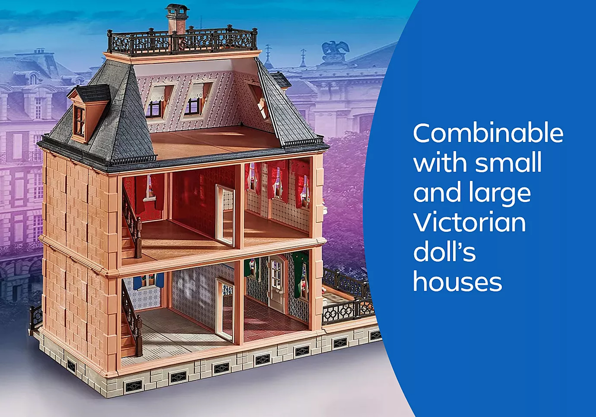 Playmobil 71711 Victorian Dollhouse Floor Extension วิคตอเรียน ชุดเสริมชั้นลอยบ้านวิคตอเรียน - Image 4