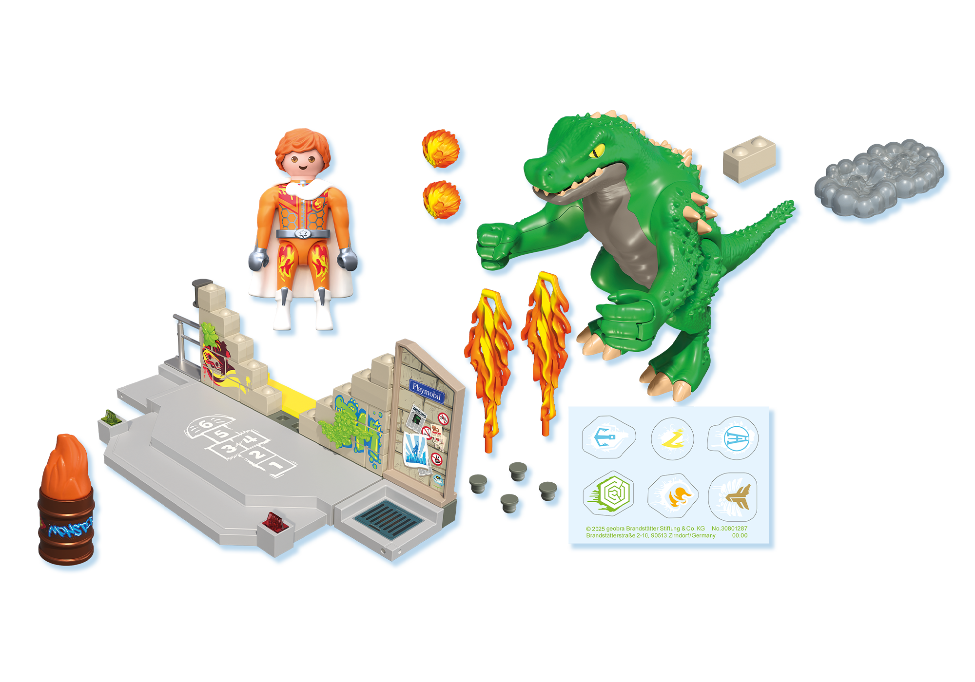 Playmobil 71831 Hero Battle Against Giant Lizard ฮีโร่ ศึกดวล เมกะแรปเตอร์ ปะทะ ไฟร์สตอร์มเมอร์ - Image 3