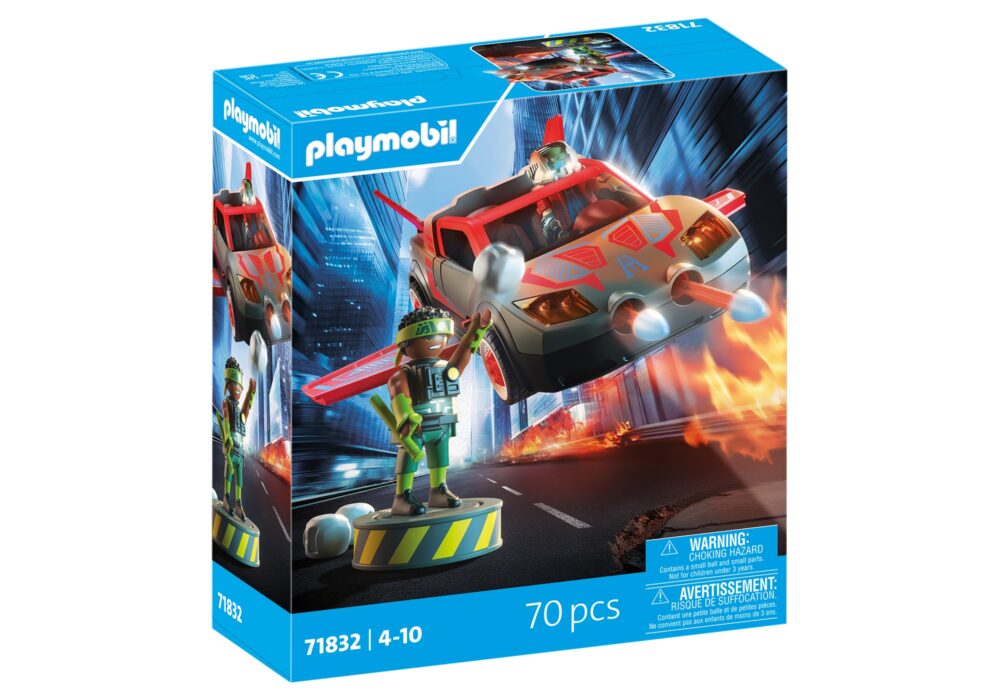 Alternative view of Playmobil 71832 Hero with Vehicle ฮีโร่ อดัม แม็กซ์ ปะทะ รีวอลท์