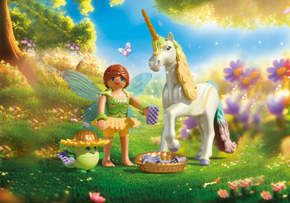 Playmobil 71840 Collectible Unicorn Rainbow Flower with Fairy ยูนิคอร์นแฟนตาซี เรนโบว์ฟลาเวอร์ จอยลี่ และนางฟ้า