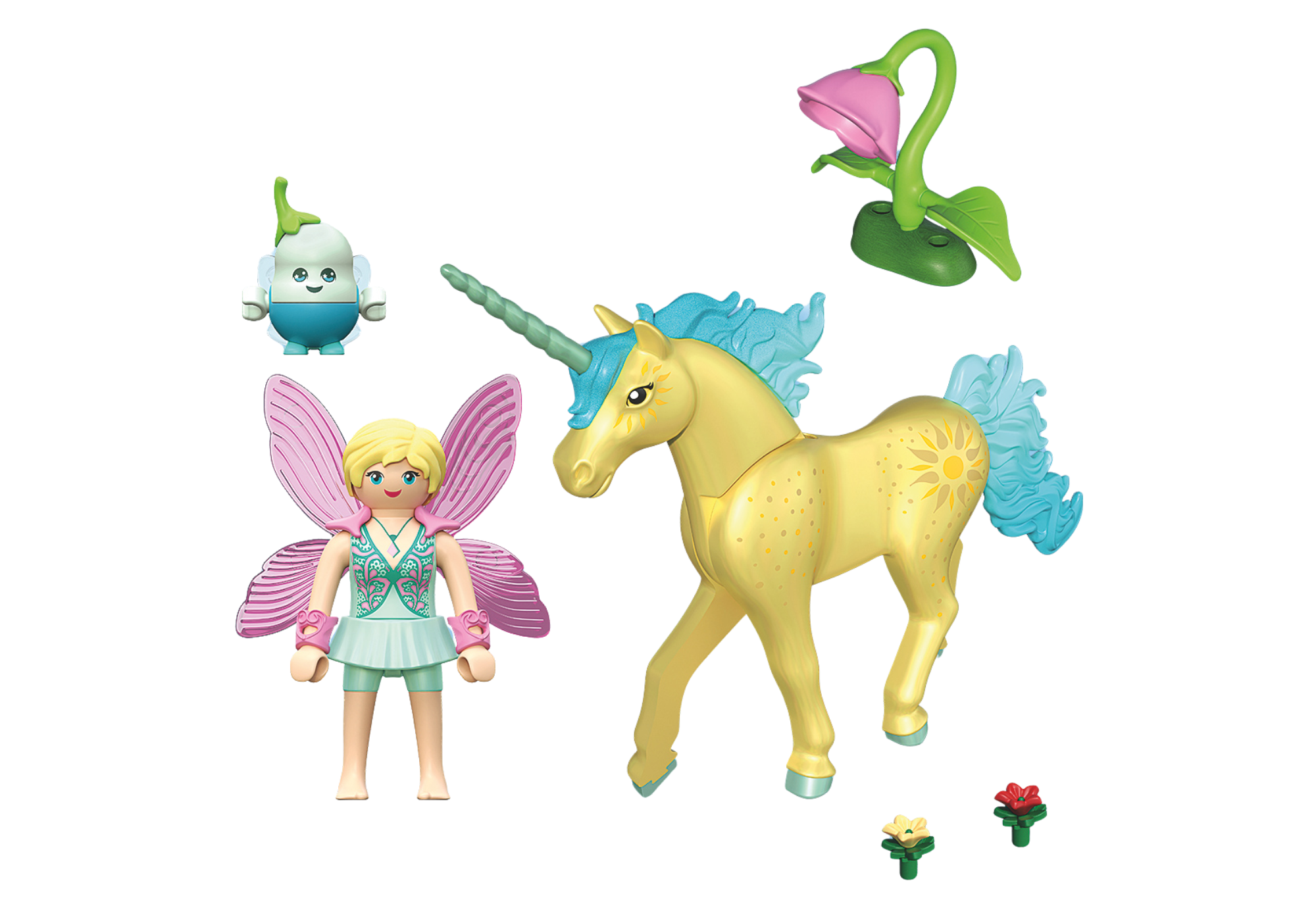 Playmobil 71842 Collectible Unicorn Sunshine Blossom with Fairy ยูนิคอร์นแฟนตาซี ซันไชน์บลอสซัม จอยลี่ และนางฟ้า - Image 3