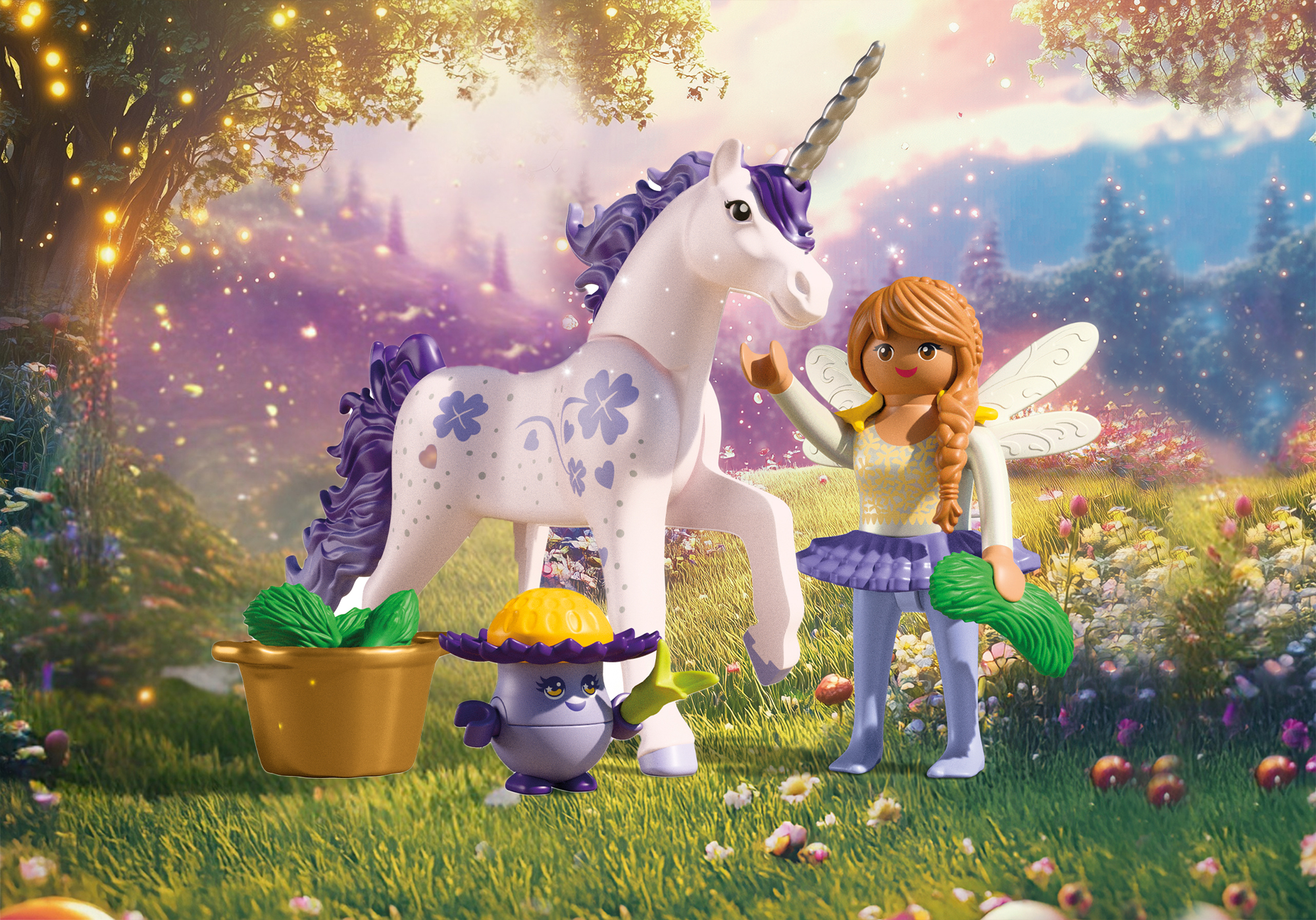 Playmobil 71843 Collectible Unicorn Lucky Lavender with Fairy ยูนิคอร์นแฟนตาซี ลัคกี้ลาเวนเดอร์ จอยลี่ และนางฟ้า