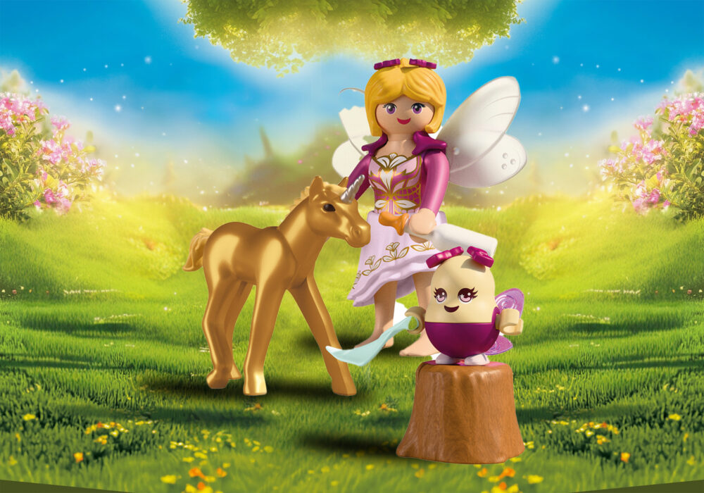 Playmobil 71844 Golden Unicorn Foal with Fairy ยูนิคอร์นแฟนตาซี ลูกยูนิคอร์นทองคำ จอยลี่ และนางฟ้า