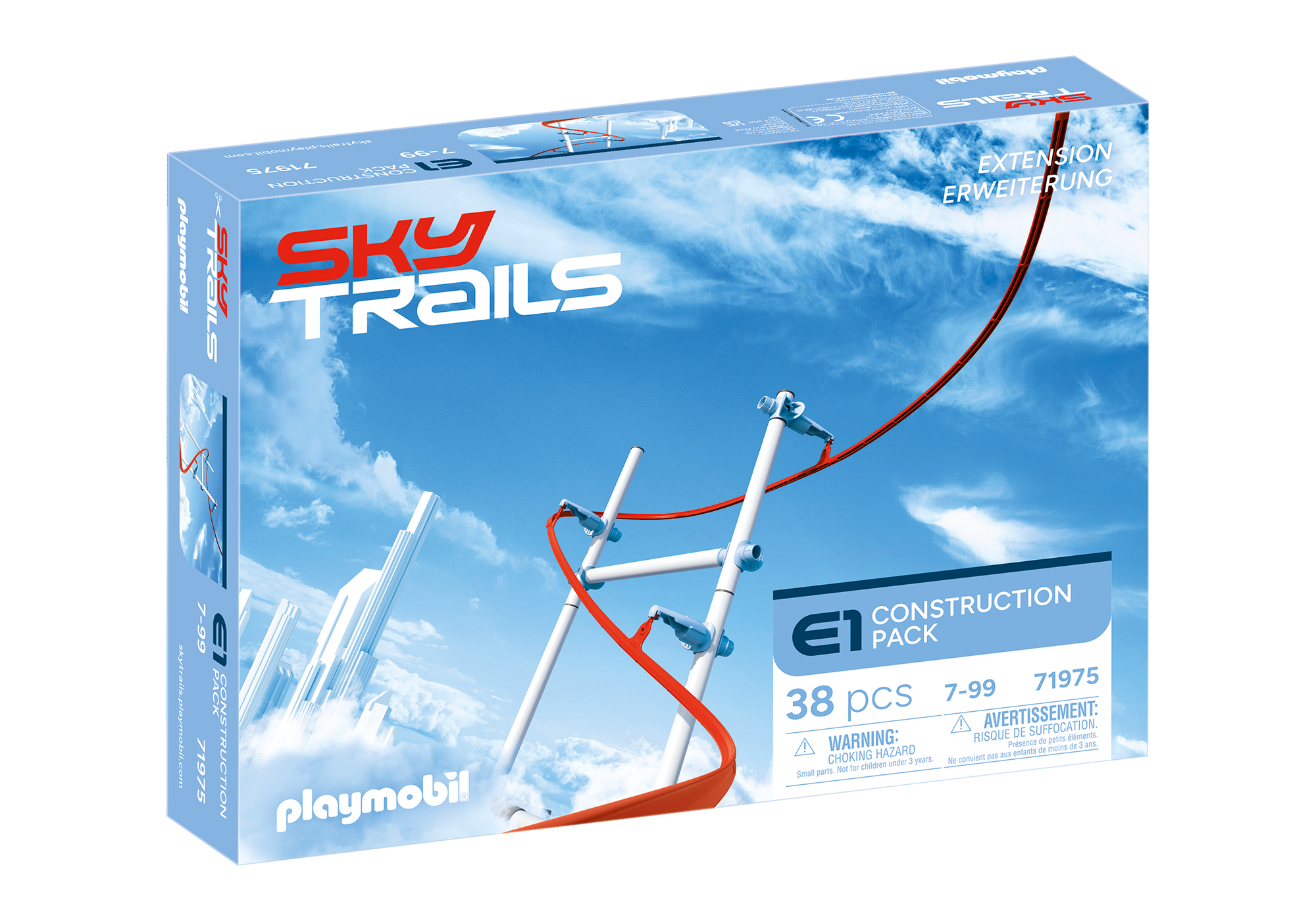Playmobil 71975 Sky Trails: Construction Pack สกายเทรลส์ ชุดเสริมโครงสร้างทางราง - Image 2