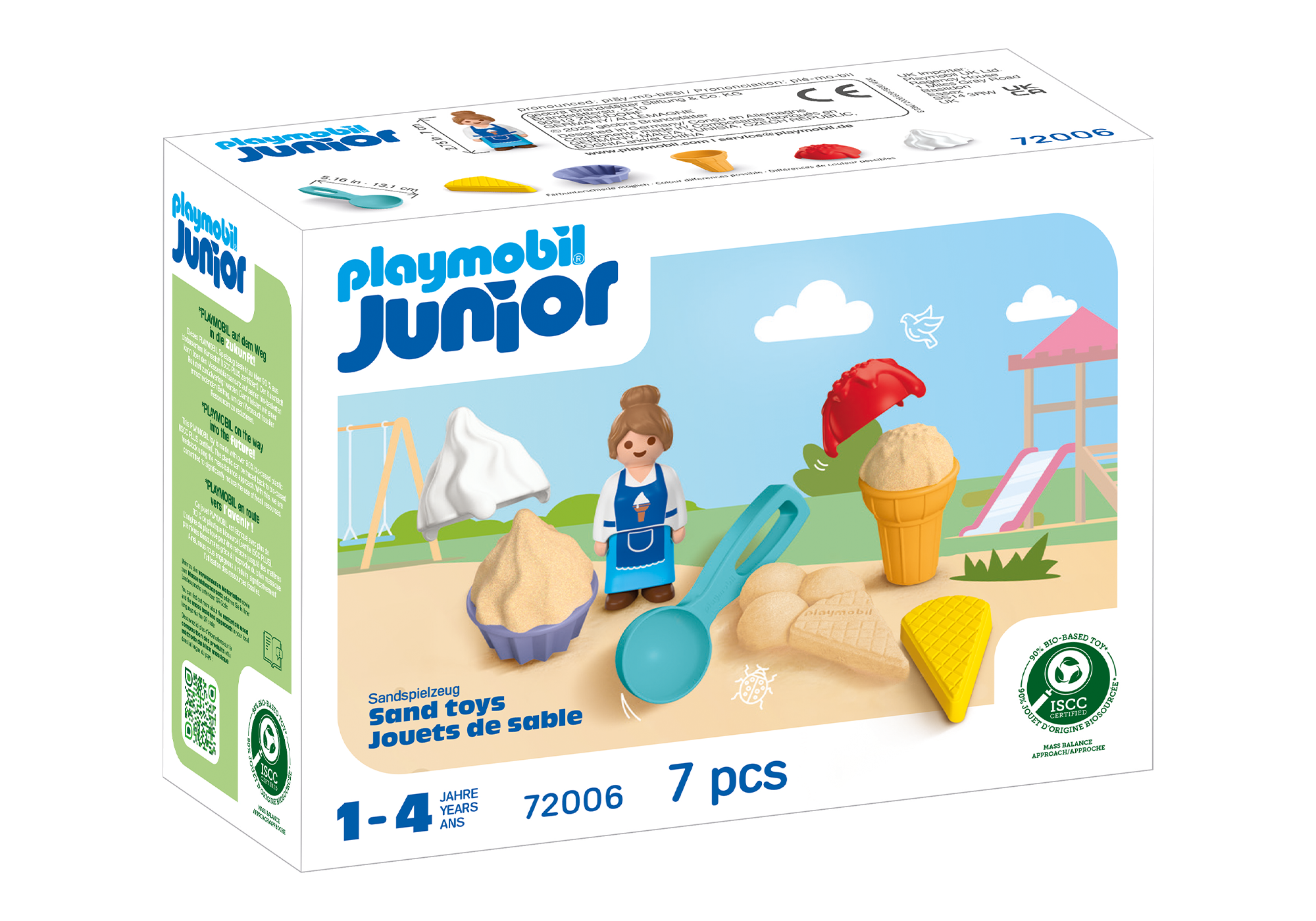 Playmobil 72006 JUNIOR: Sand Ice Cream Shop จูเนียร์ ของเล่นทราย ร้านไอศกรีม - Image 2