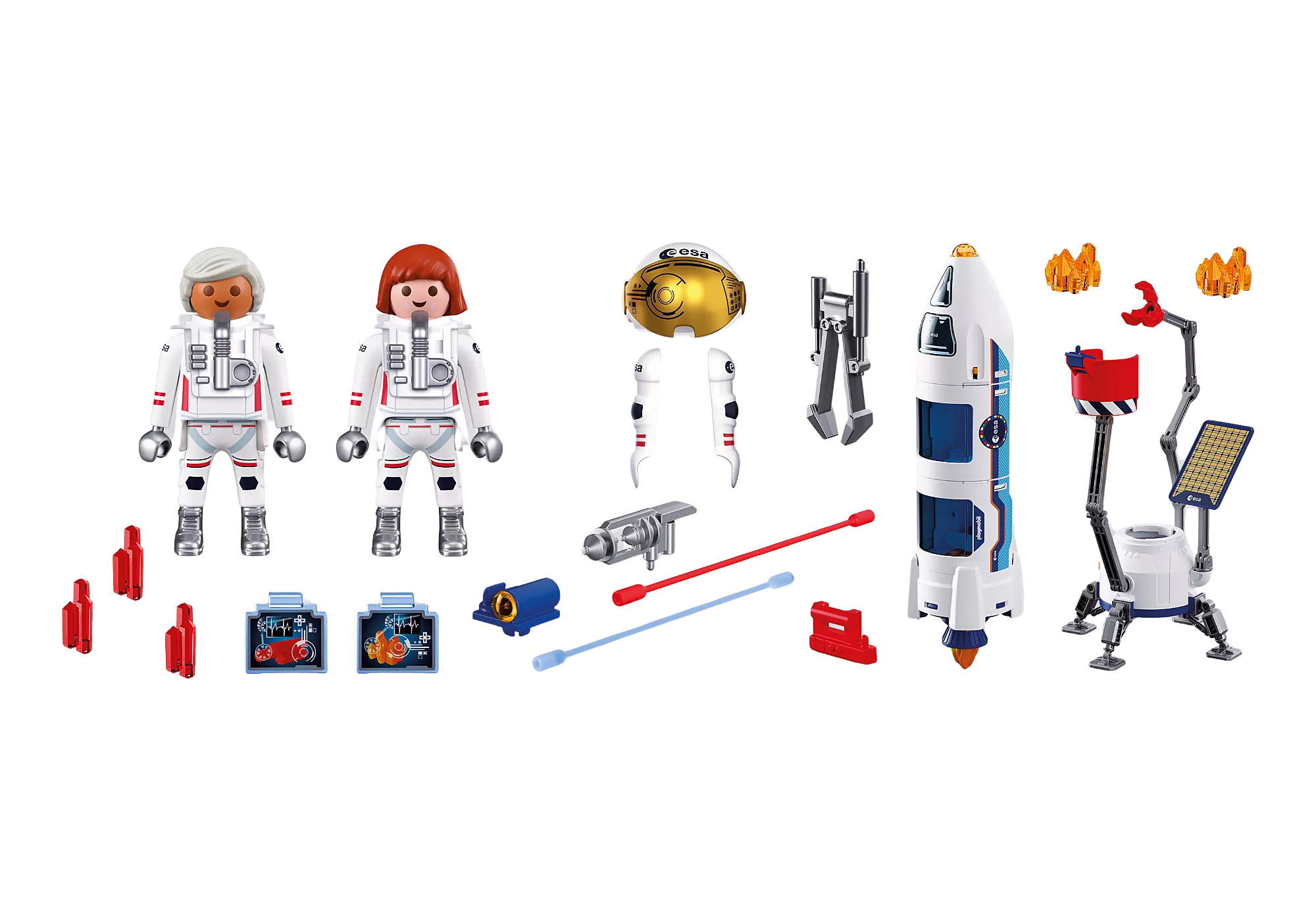 Playmobil 72011 ESA: Mars Research Rocket ESA จรวดวิจัยดาวอังคาร (มีไฟ มีเสียง) พร้อมฐานยิง - Image 3