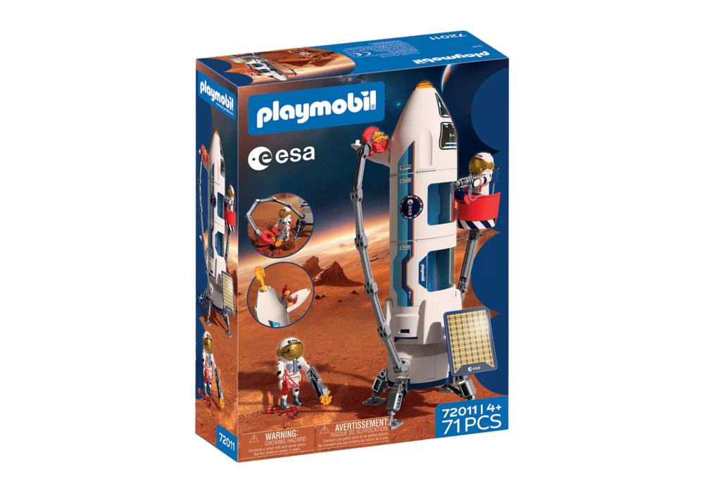Alternative view of Playmobil 72011 ESA: Mars Research Rocket ESA จรวดวิจัยดาวอังคาร (มีไฟ มีเสียง) พร้อมฐานยิง