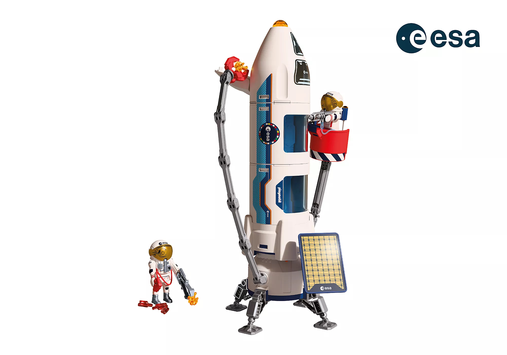 Playmobil 72011 ESA: Mars Research Rocket ESA จรวดวิจัยดาวอังคาร (มีไฟ มีเสียง) พร้อมฐานยิง - Image 4