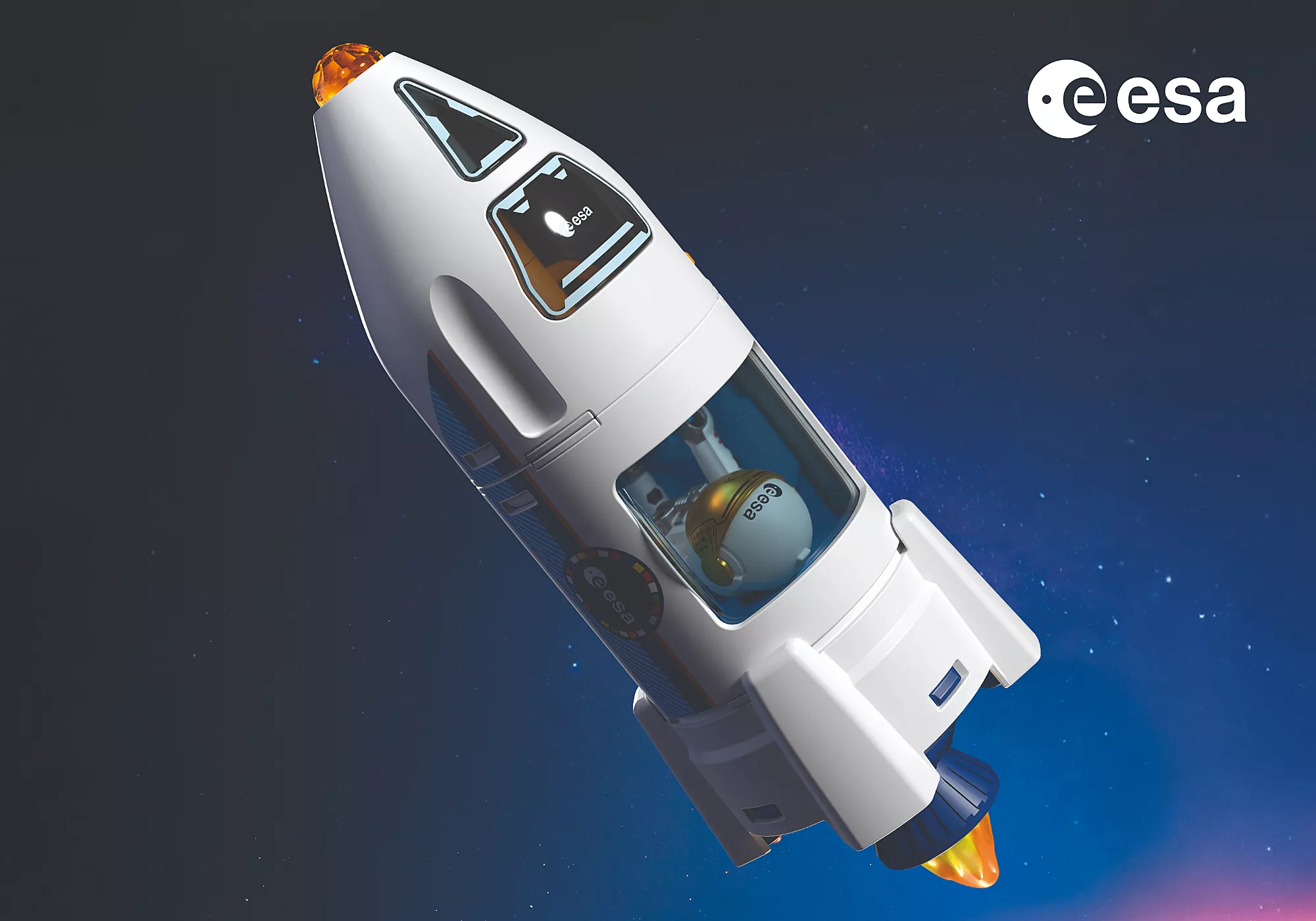 Playmobil 72011 ESA: Mars Research Rocket ESA จรวดวิจัยดาวอังคาร (มีไฟ มีเสียง) พร้อมฐานยิง - Image 11