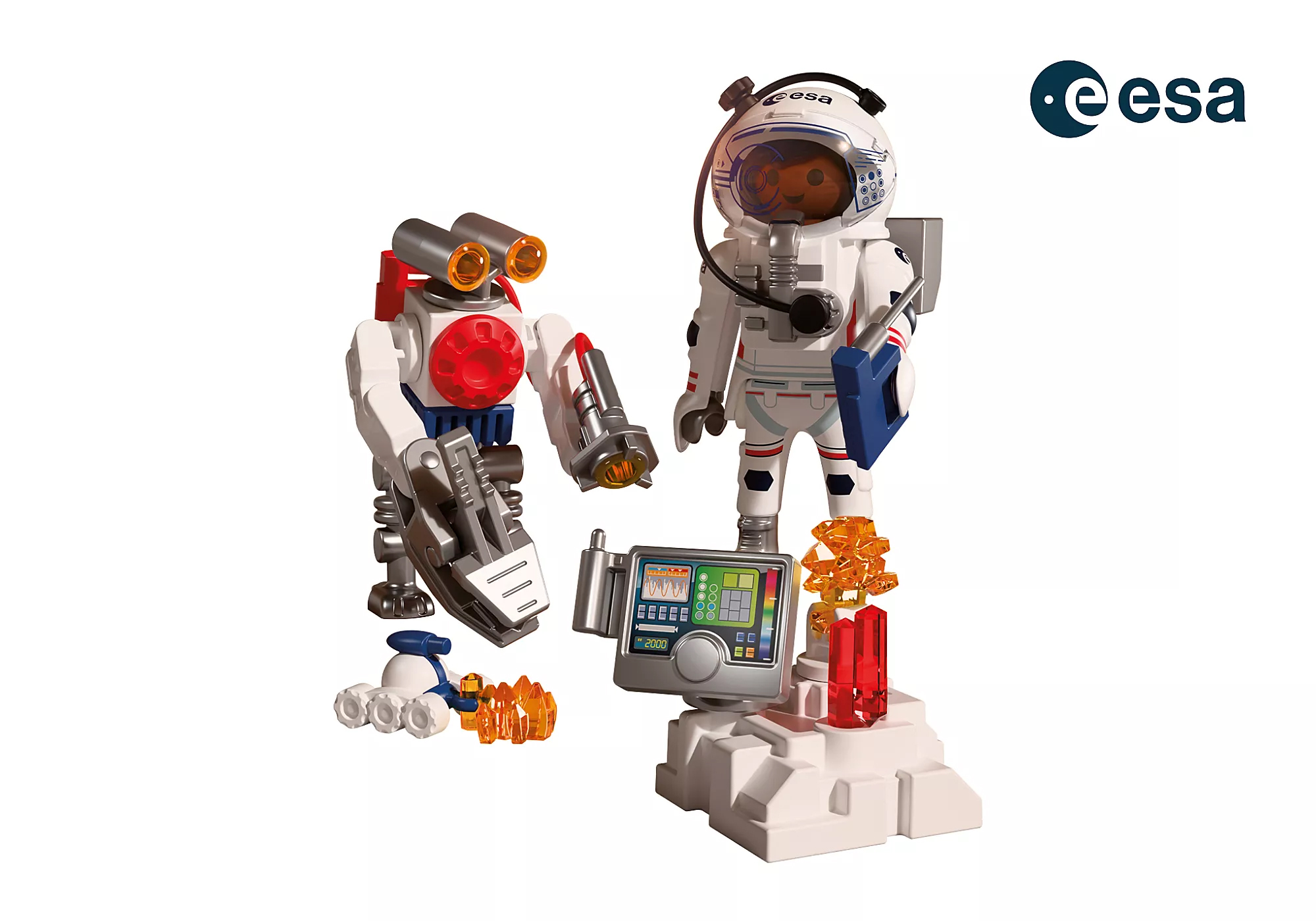 Playmobil 72014 ESA: Astronaut with Robot ESA นักบินอวกาศและหุ่นยนต์ - Image 4