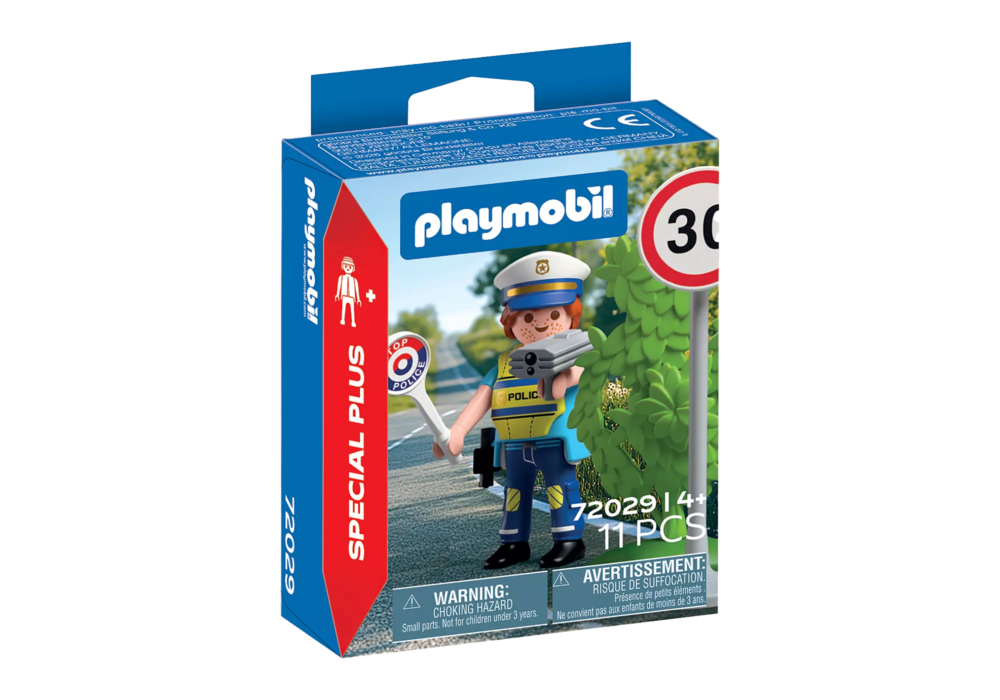 Alternative view of Playmobil 72029 Police officer with speed detector สเปเชียล ตำรวจจราจร ตรวจจับความเร็ว