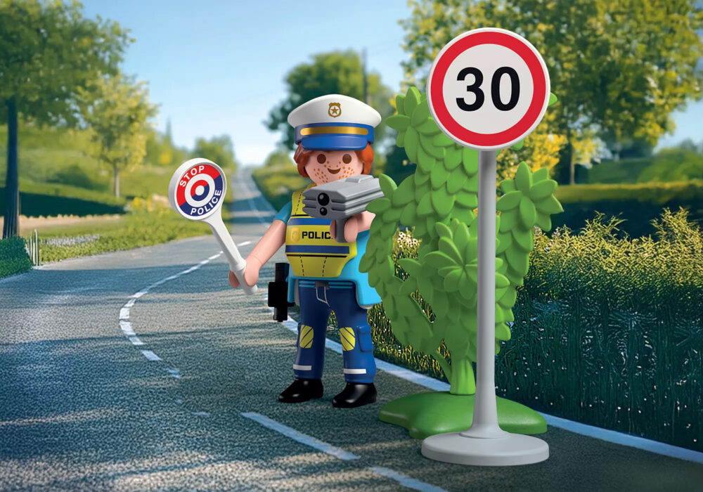Playmobil 72029 Police officer with speed detector สเปเชียล ตำรวจจราจร ตรวจจับความเร็ว