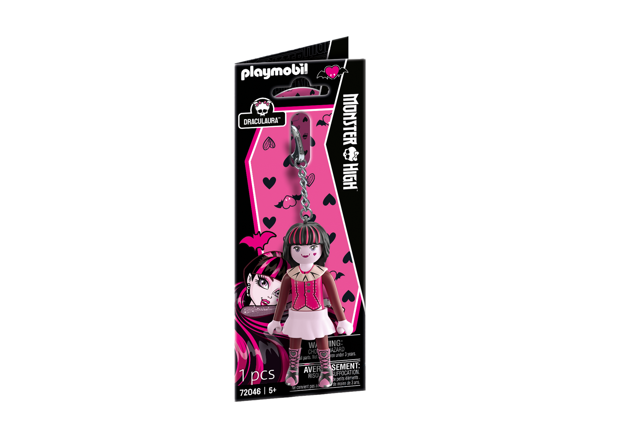 Playmobil 72046 Monster High Draculaura Keychain มอนสเตอร์ไฮ พวงกุญแจ แดรกคูลอร่า - Image 2