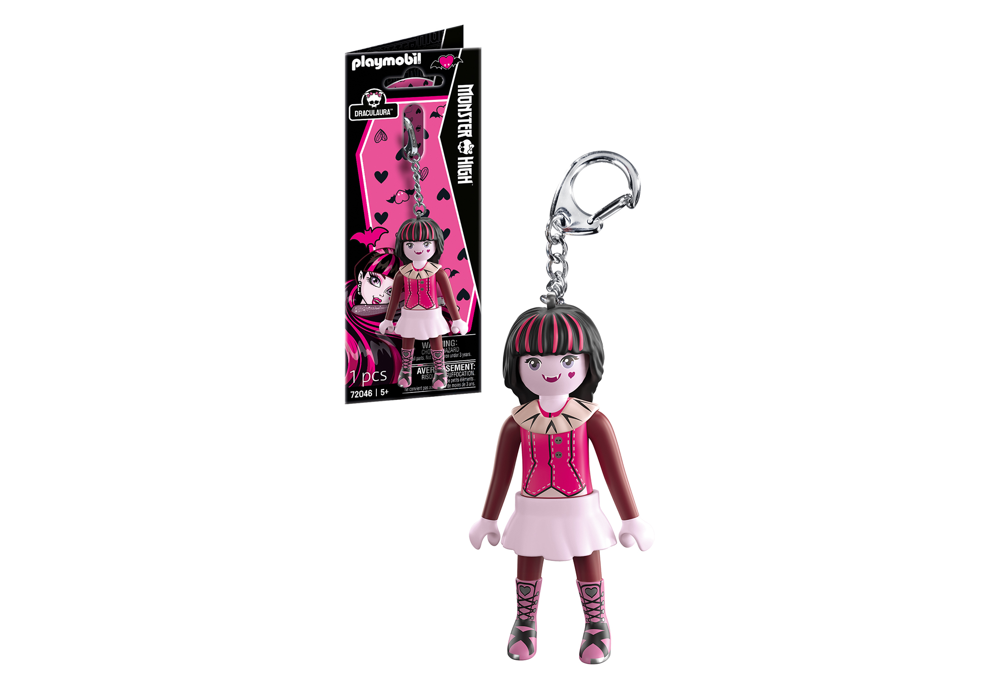 Playmobil 72046 Monster High Draculaura Keychain มอนสเตอร์ไฮ พวงกุญแจ แดรกคูลอร่า - Image 4