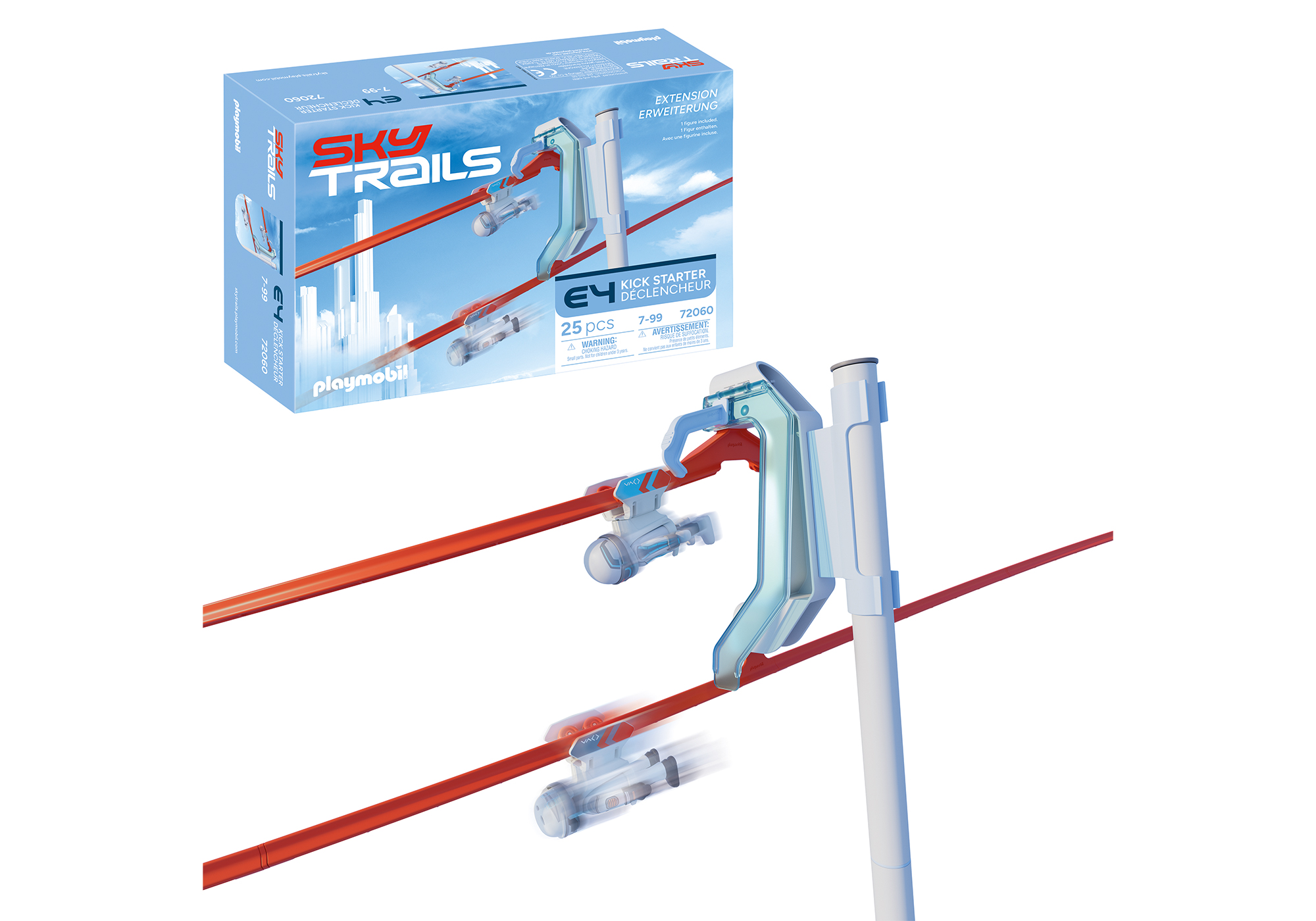 Playmobil 72060 Sky Trails: Kick Starter สกายเทรลส์ ชุดรางดีดตัวส่งสปีด - Image 3