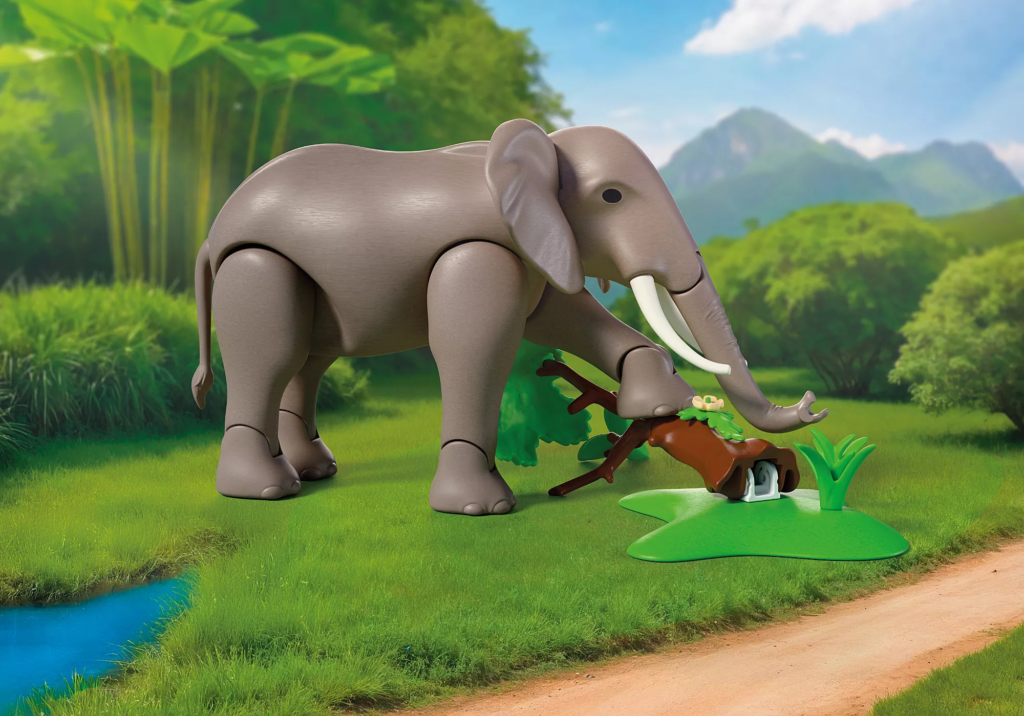 Playmobil 72068 Elephant with Zookeeper โปรโมแพ็ค ช้างพลายและผู้ดูแล - Image 5