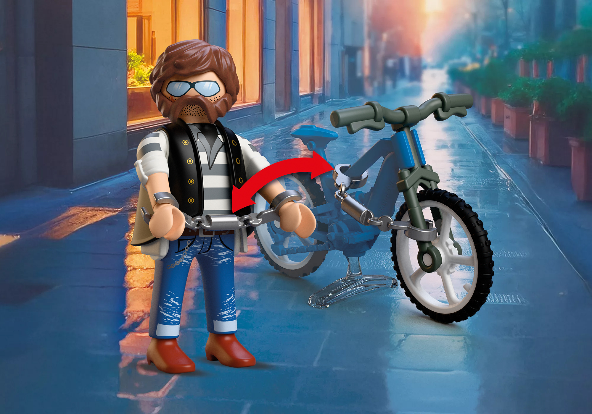 Playmobil 72076 Bicycle Theft ตำรวจ คดีโจรกรรมจักรยาน - Image 6