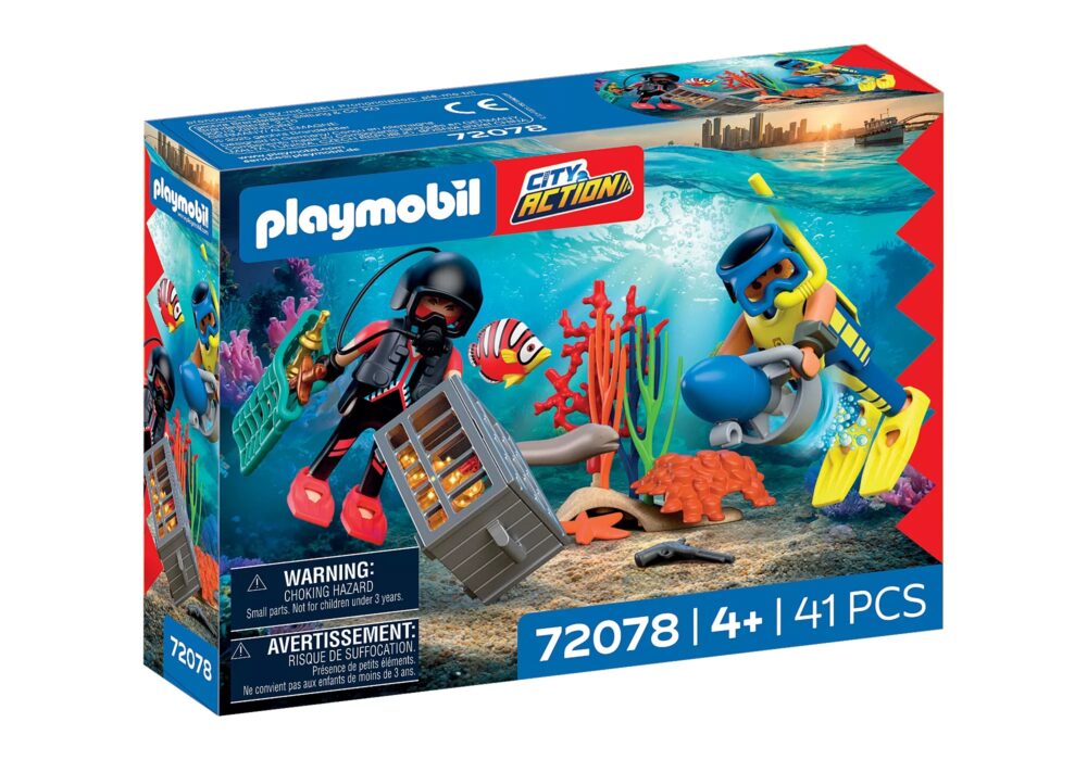 Alternative view of Playmobil 72078 Police Diver with Treasure ตำรวจ นักประดาน้ำและภารกิจจับโจรใต้สมุทร