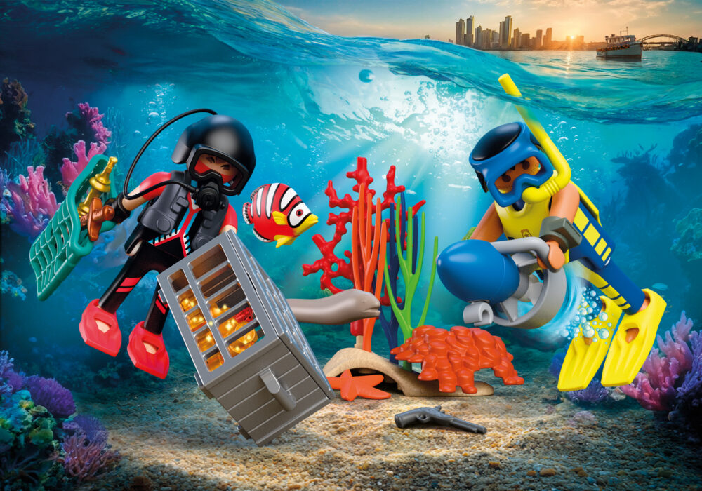 Playmobil 72078 Police Diver with Treasure ตำรวจ นักประดาน้ำและภารกิจจับโจรใต้สมุทร
