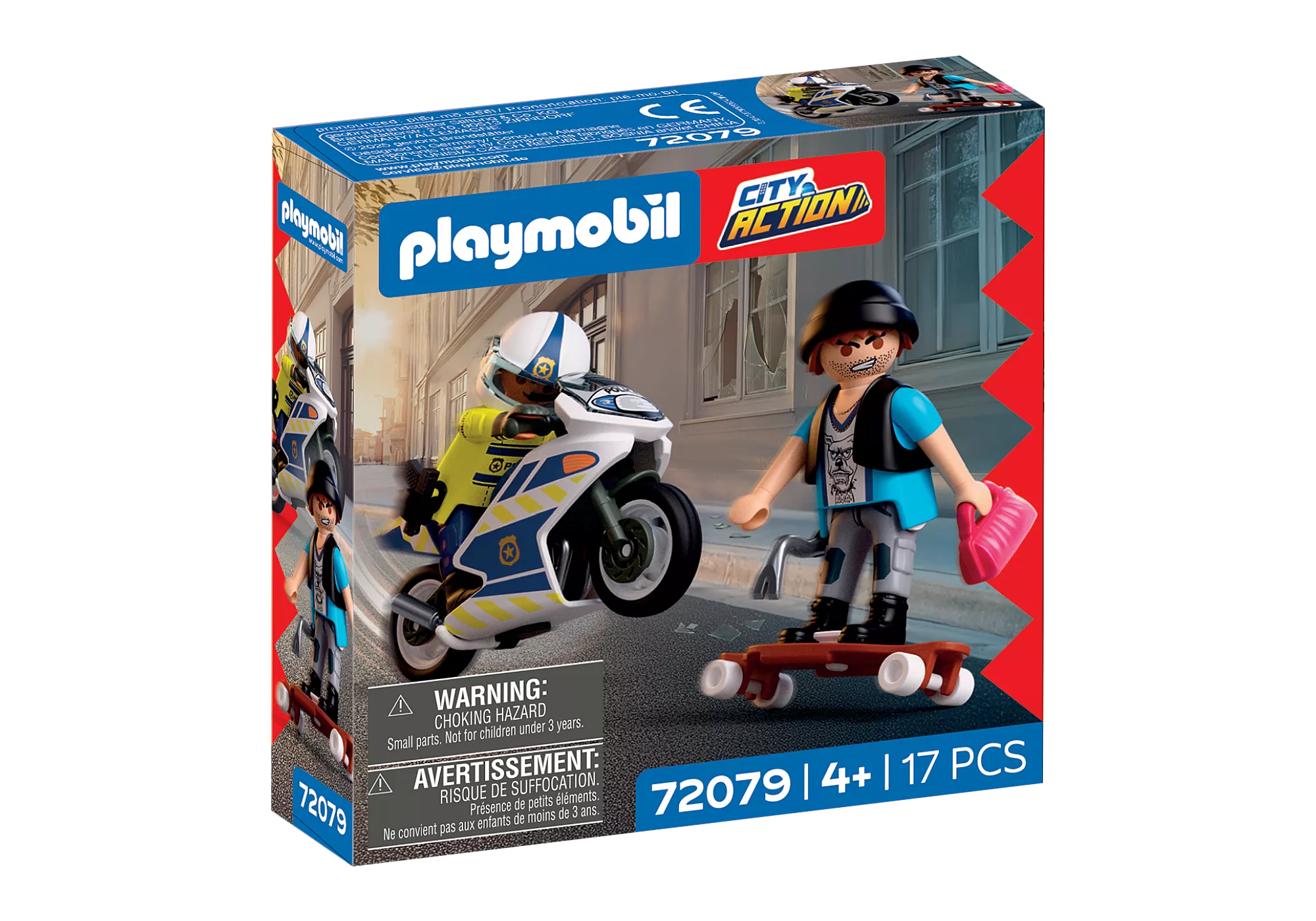 Playmobil 72079 Motorcycle Chase ตำรวจ มอเตอร์ไซค์ไล่ล่าระทึก - Image 2
