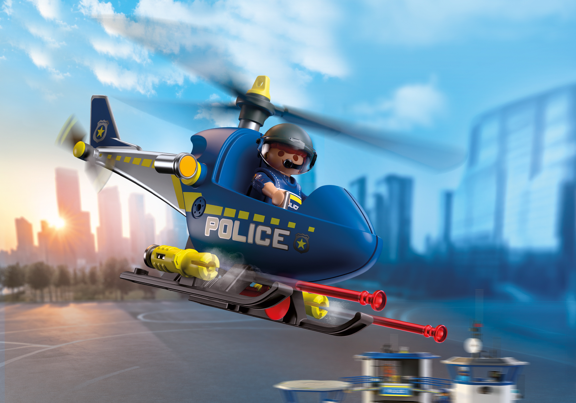 Playmobil 72080 Police Helicopter ตำรวจ เฮลิคอปเตอร์ตำรวจจู่โจม - Image 5