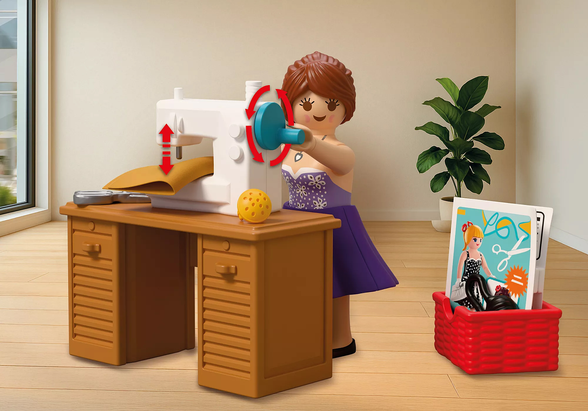 Playmobil 72082 Creative Fashion Designer ช๊อปปิ้ง ดีไซน์เนอร์สาวกับสตูดิโอ - Image 5