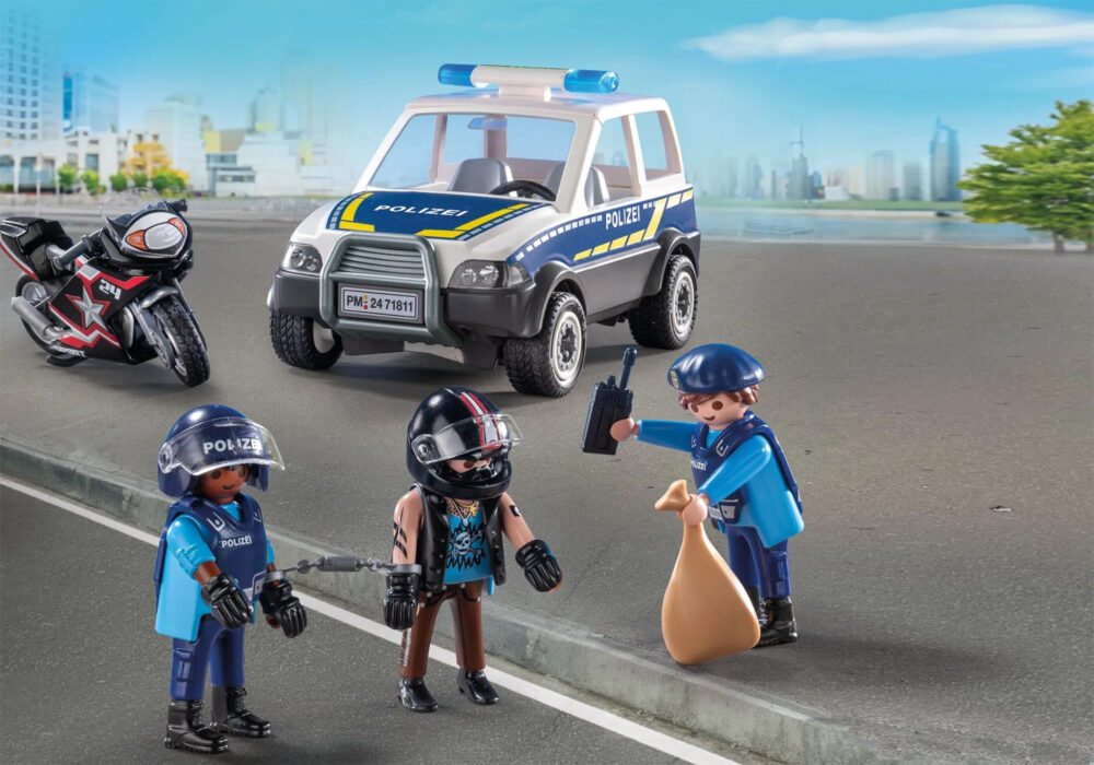 Playmobil 71811 Police on the Criminal Hunt ของเล่นบทบาทสมมติ ตำรวจ รถตำรวจไล่ล่าพร้อมมอเตอร์ไซค์โจร - Image 5