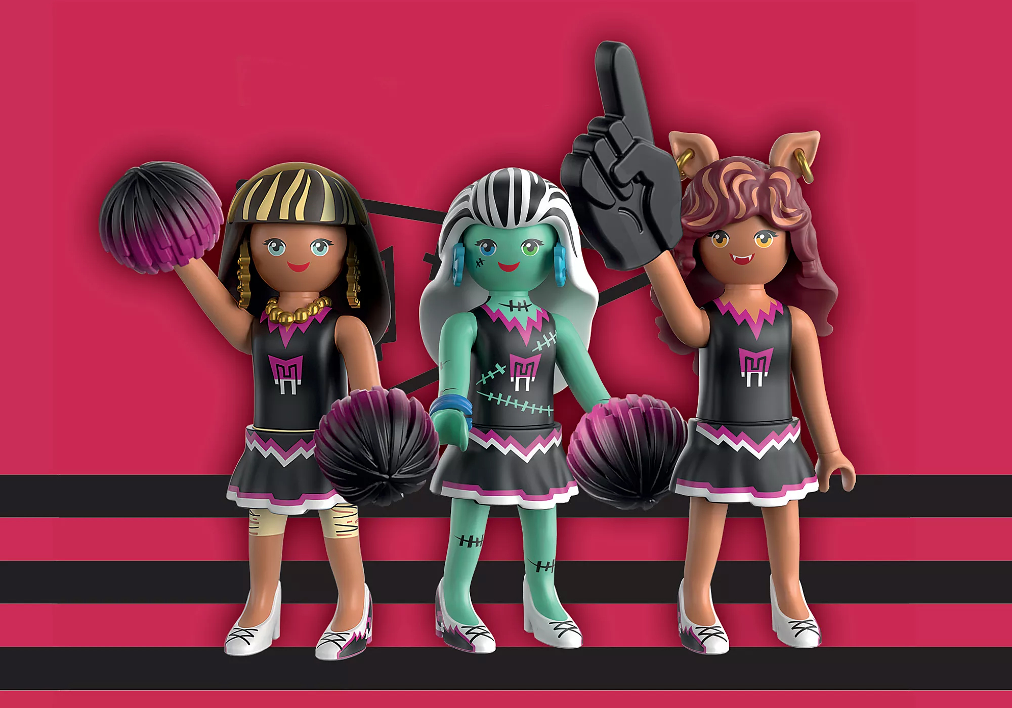 Playmobil 71992 Monster High Fear Squad ของเล่นบทบาทสมมติ มอนสเตอร์ไฮ แก๊งสาวเชียร์ลีดเดอร์
