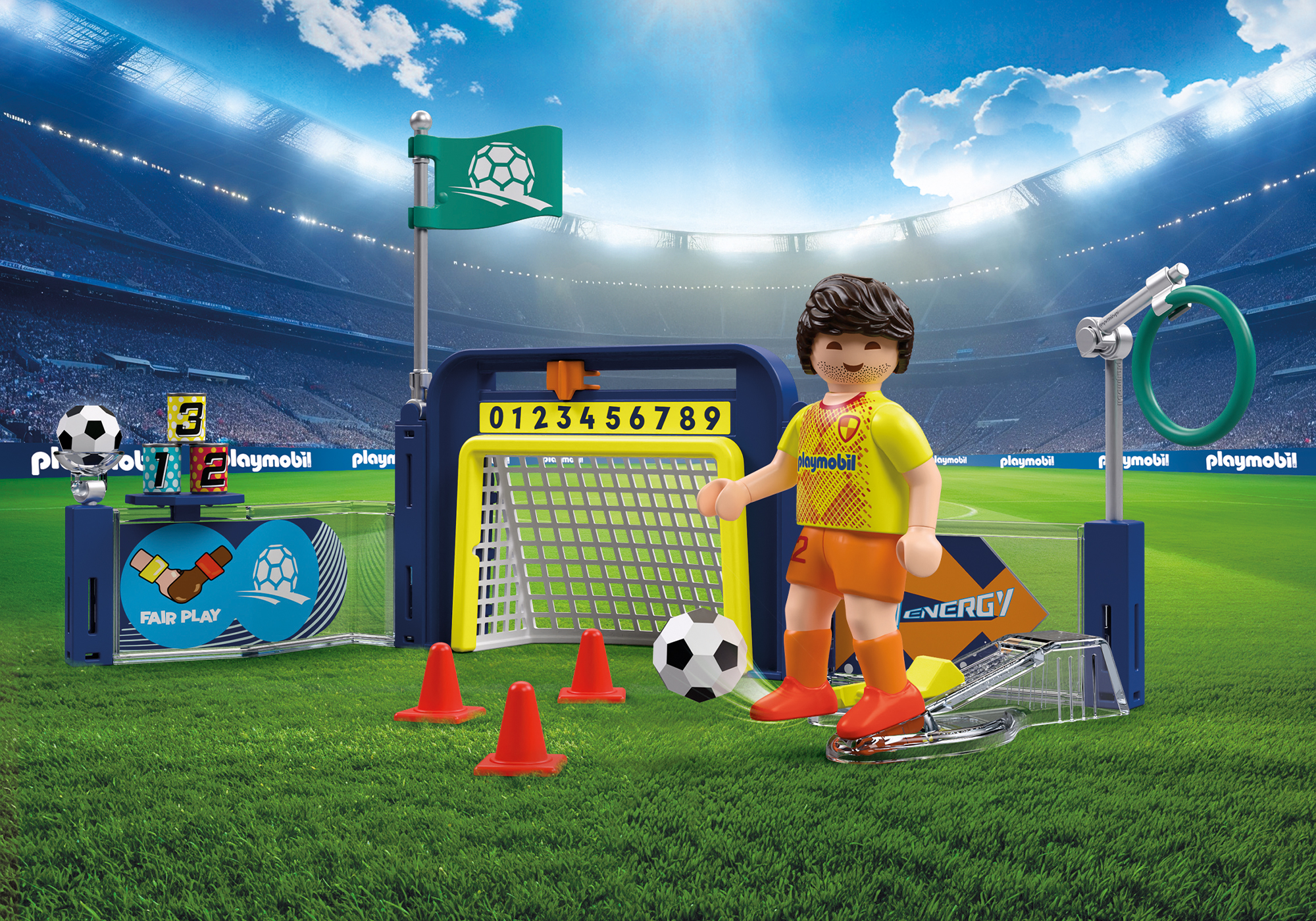 Playmobil 72057 Soccer Training Station ของเล่นบทบาทสมมติ ฟุตบอล สนามฝึกซ้อมฟุตบอล