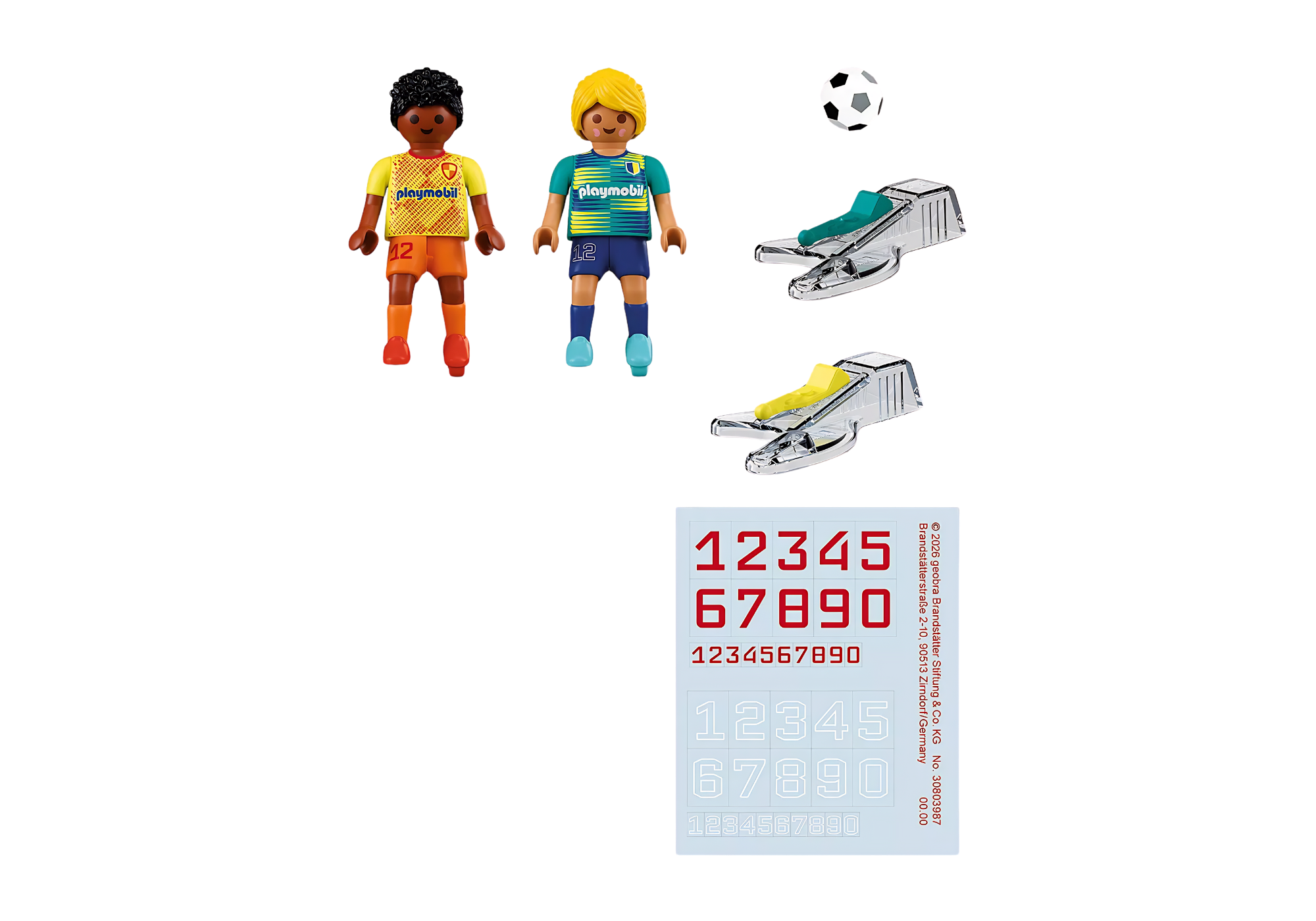 Playmobil 72058 Soccer Players ของเล่นบทบาทสมมติ ฟุตบอล ฟิกเกอร์นักฟุตบอล - Image 2