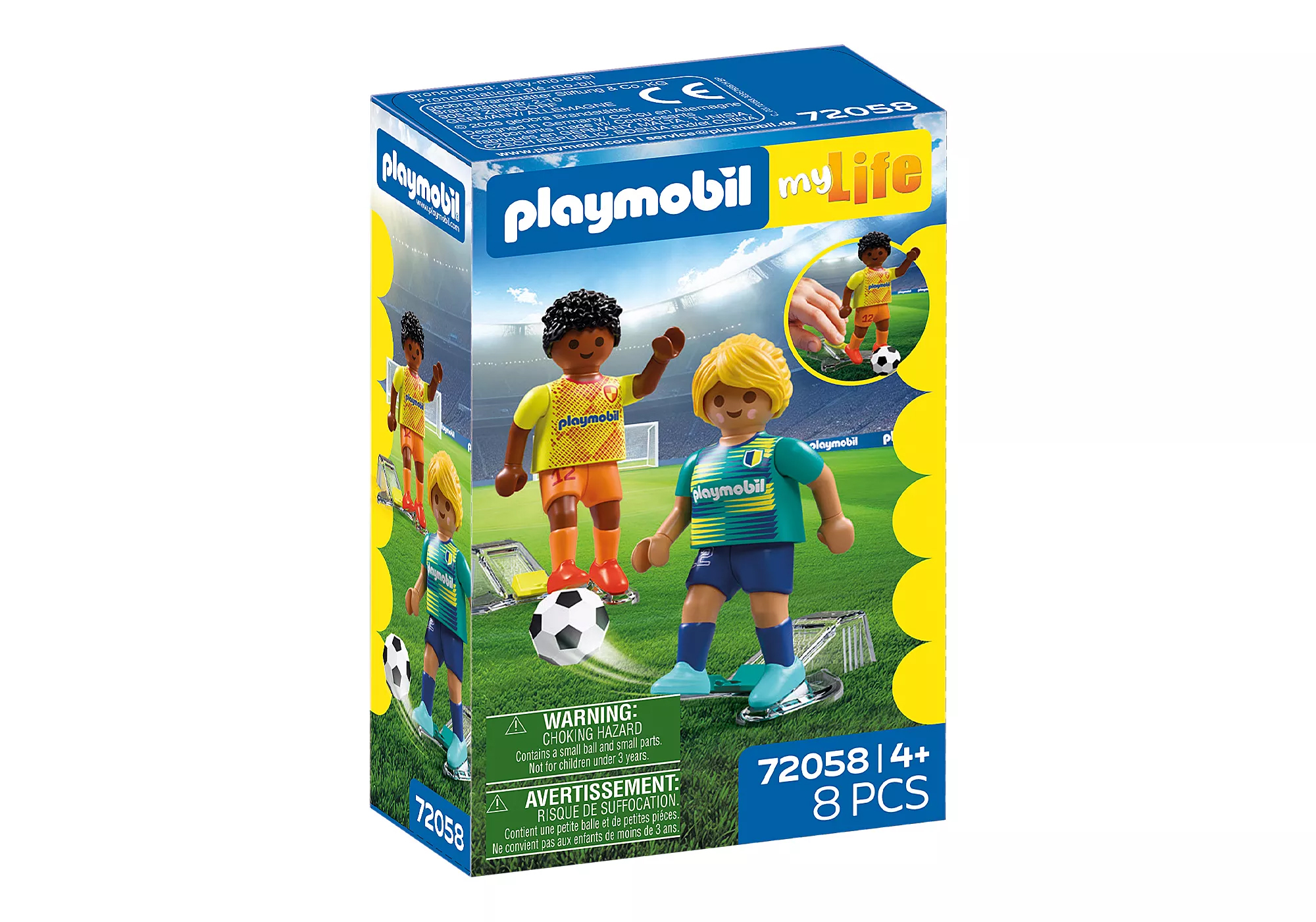 Playmobil 72058 Soccer Players ของเล่นบทบาทสมมติ ฟุตบอล ฟิกเกอร์นักฟุตบอล - Image 3