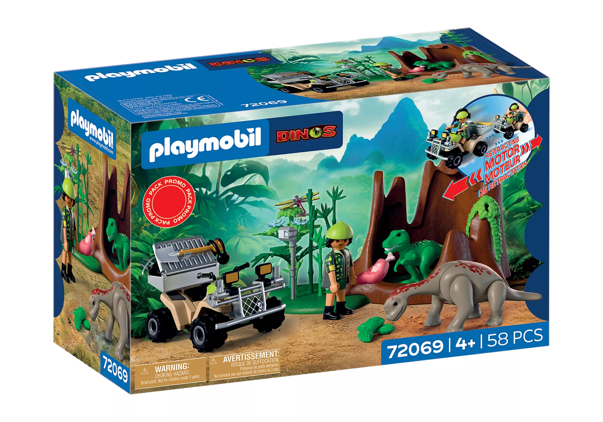 Playmobil 72069 Dino Hideaway ของเล่นบทบาทสมมติ โปรโมแพ็ค ที่ซ่อนไดโนเสาร์ - Image 3