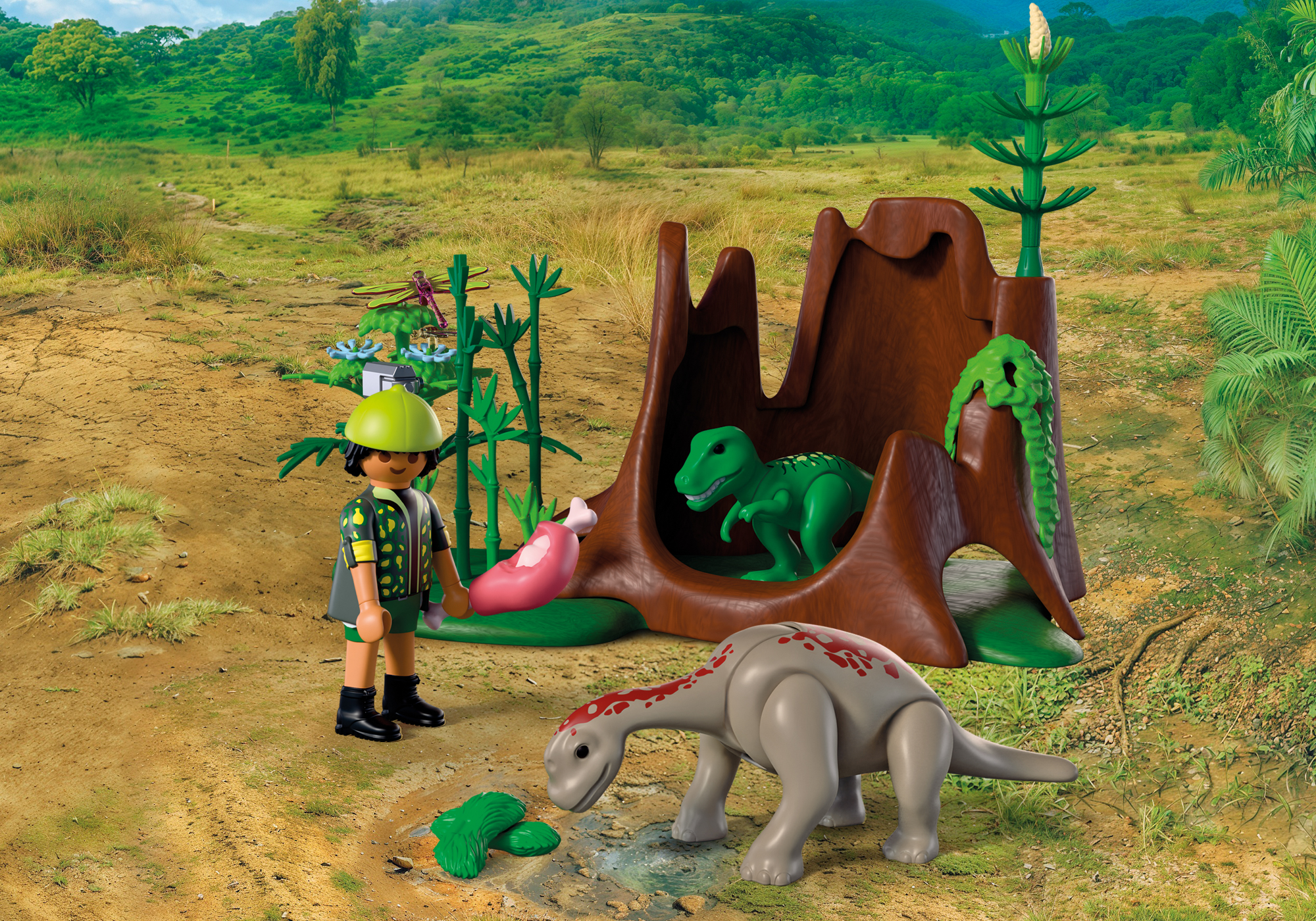 Playmobil 72069 Dino Hideaway ของเล่นบทบาทสมมติ โปรโมแพ็ค ที่ซ่อนไดโนเสาร์ - Image 7