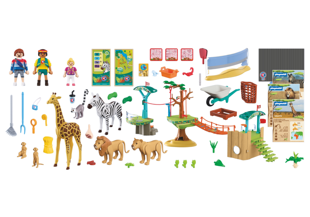 Playmobil 72070 Zoo: Wilderness Climbing Park ของเล่นบทบาทสมมติ สวนสัตว์ สวนสนุกปีนป่ายกลางแจ้ง - Image 2