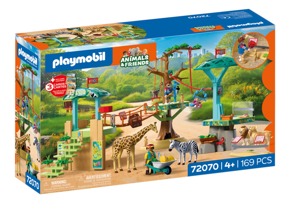 Playmobil 72070 Zoo: Wilderness Climbing Park ของเล่นบทบาทสมมติ สวนสัตว์ สวนสนุกปีนป่ายกลางแจ้ง - Image 3
