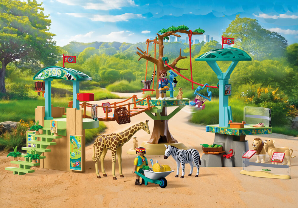 Playmobil 72070 Zoo: Wilderness Climbing Park ของเล่นบทบาทสมมติ สวนสัตว์ สวนสนุกปีนป่ายกลางแจ้ง
