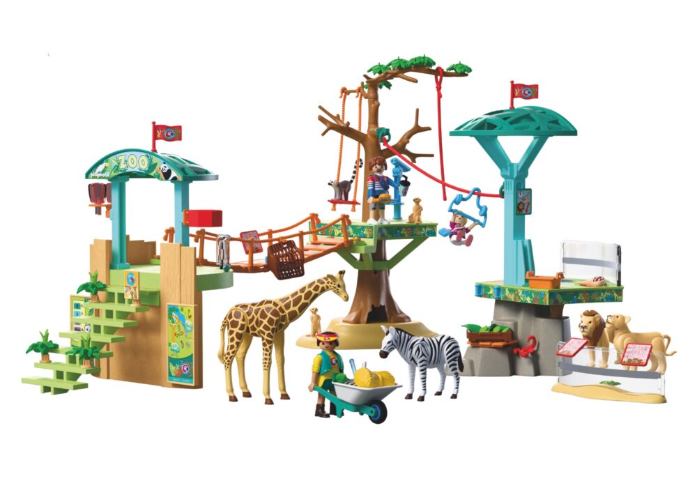 Playmobil 72070 Zoo: Wilderness Climbing Park ของเล่นบทบาทสมมติ สวนสัตว์ สวนสนุกปีนป่ายกลางแจ้ง - Image 4