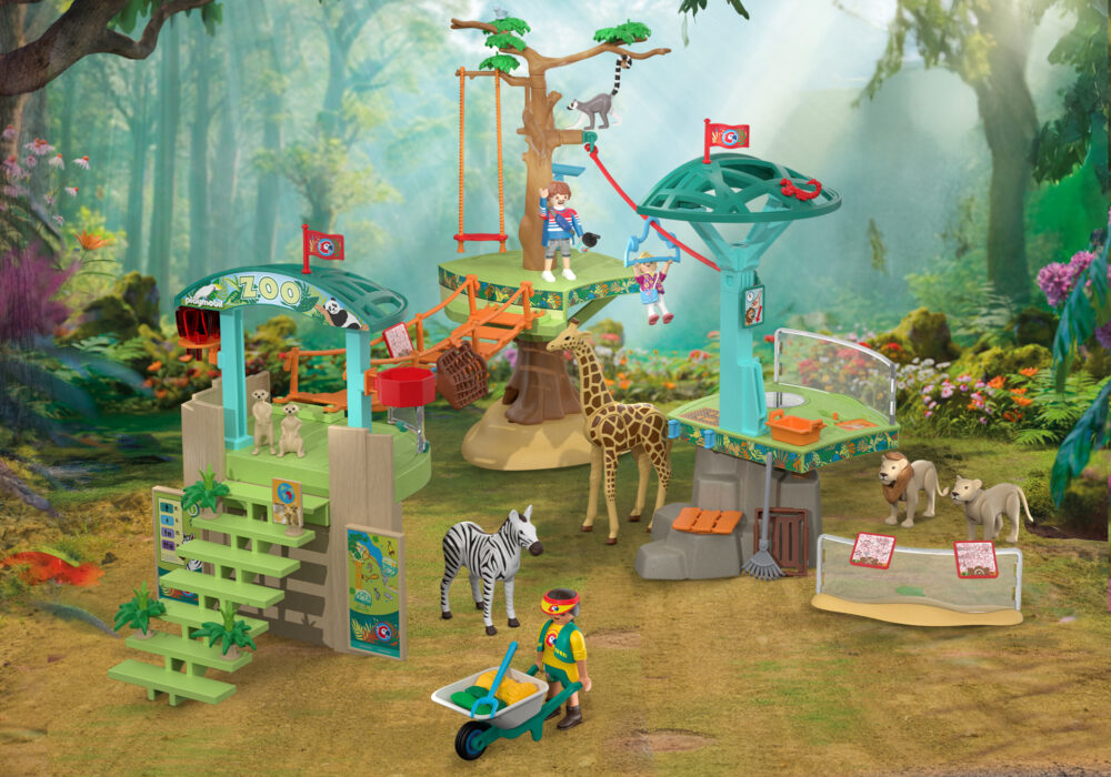 Playmobil 72070 Zoo: Wilderness Climbing Park ของเล่นบทบาทสมมติ สวนสัตว์ สวนสนุกปีนป่ายกลางแจ้ง - Image 5