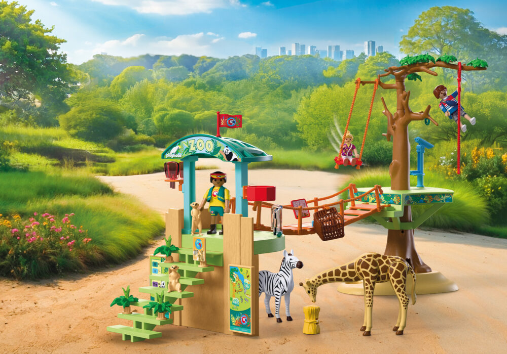 Playmobil 72070 Zoo: Wilderness Climbing Park ของเล่นบทบาทสมมติ สวนสัตว์ สวนสนุกปีนป่ายกลางแจ้ง - Image 6