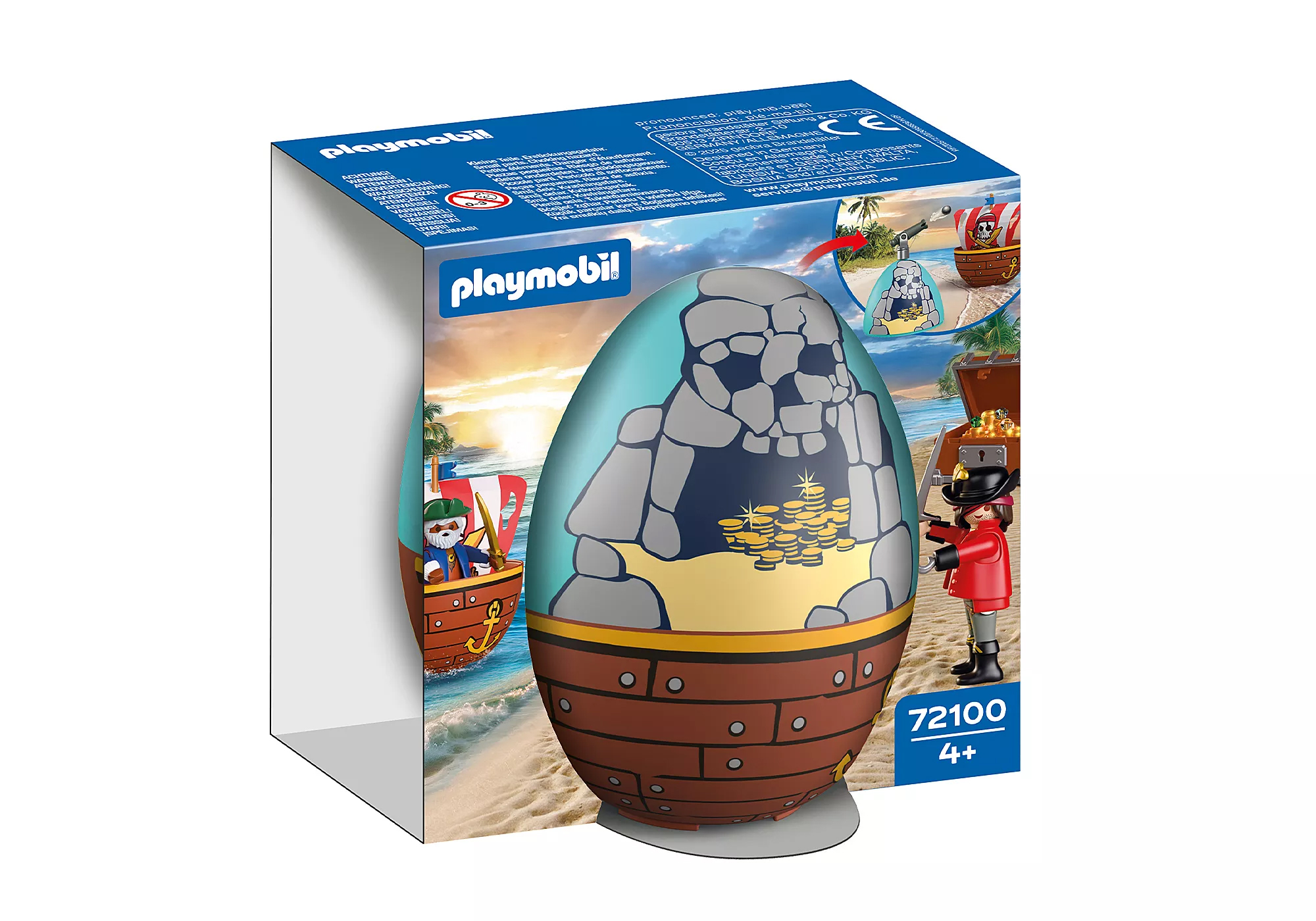 Playmobil 72100 Play Egg: Pirates ของเล่นบทบาทสมมติ ไข่ของเล่น โจรสลัด - Image 2